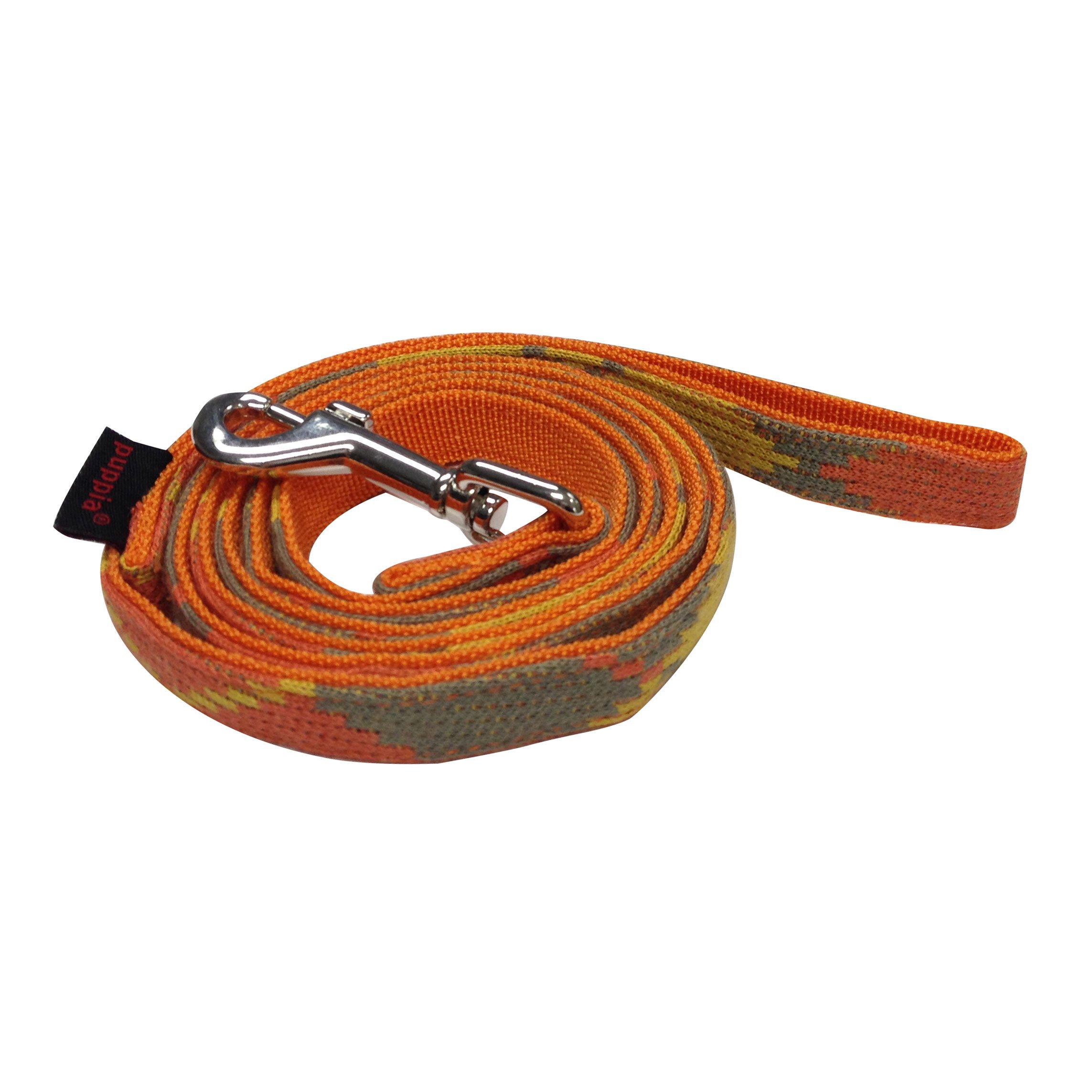 Puppia Authentic Lineage Matching Lead Apparel for Dogs, Medium, Orange
