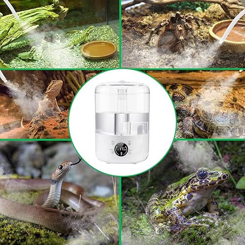 Miniatura 6 de FELISTORY Termómetro e higrómetro inteligente para reptiles LCD 2 en 1, termómetro digital preestablecido para acuario para agua de pecera,