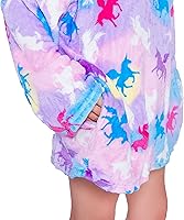 Vista 5 de Nousion Oversized Blanket Sweatshirt, Soft Fluffy Sherpa Fleece Hoodie Blanket, Warm Wearable Blankets for Adult Teen Kid