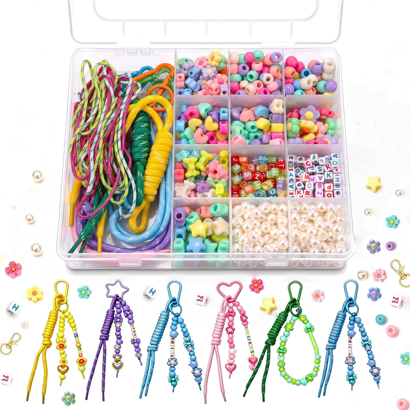 Amazon.com: Xenothryxal 828 Pcs Paracord Keychain Kit-Bag Charm