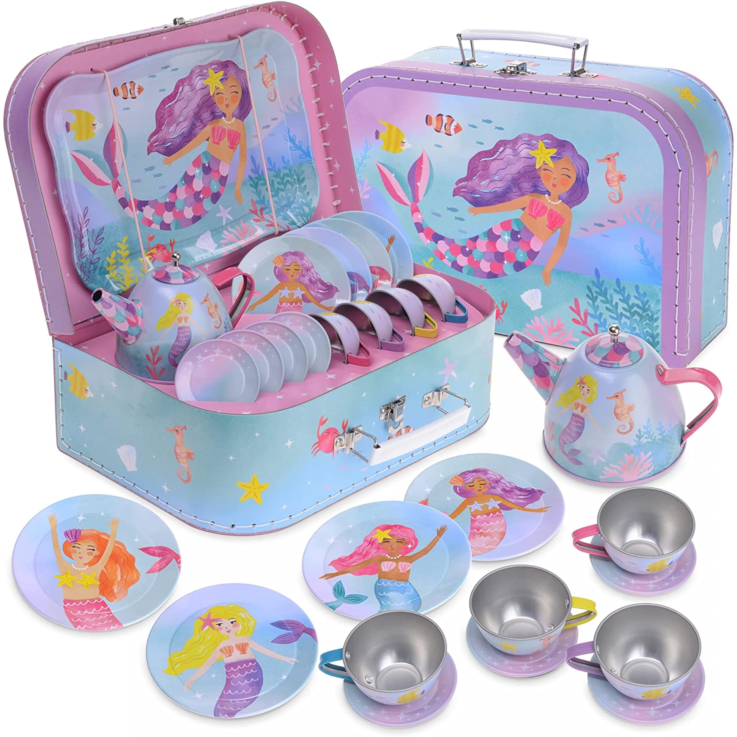 Service à thé Enfants 32pcs Service à thé pour Enfants Jouets de rô