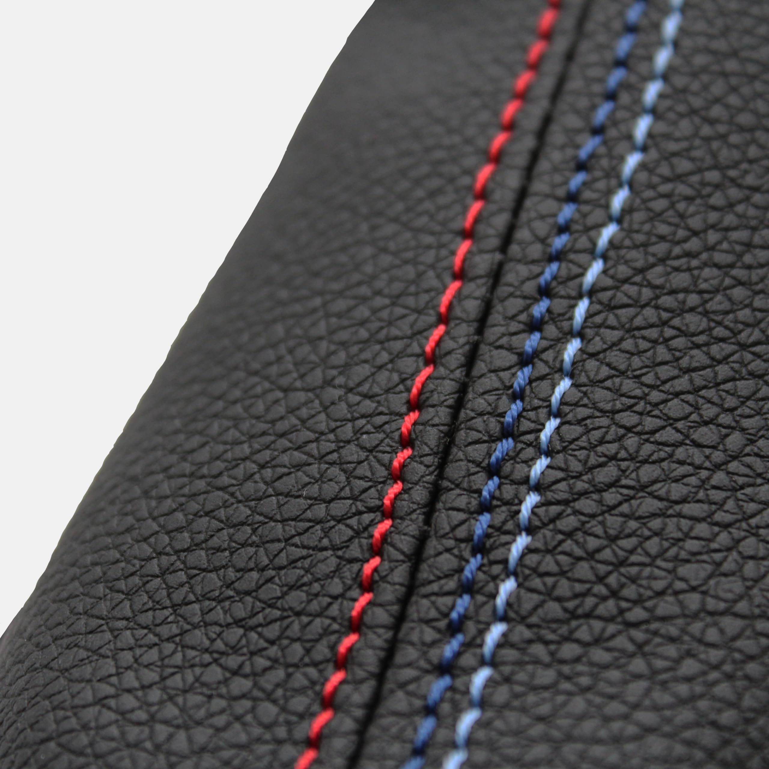 Soufflet Levier de Vitesse et Frein Compatible pour BMW Série 3 E46 (1990-2007) (Tricolor ///)