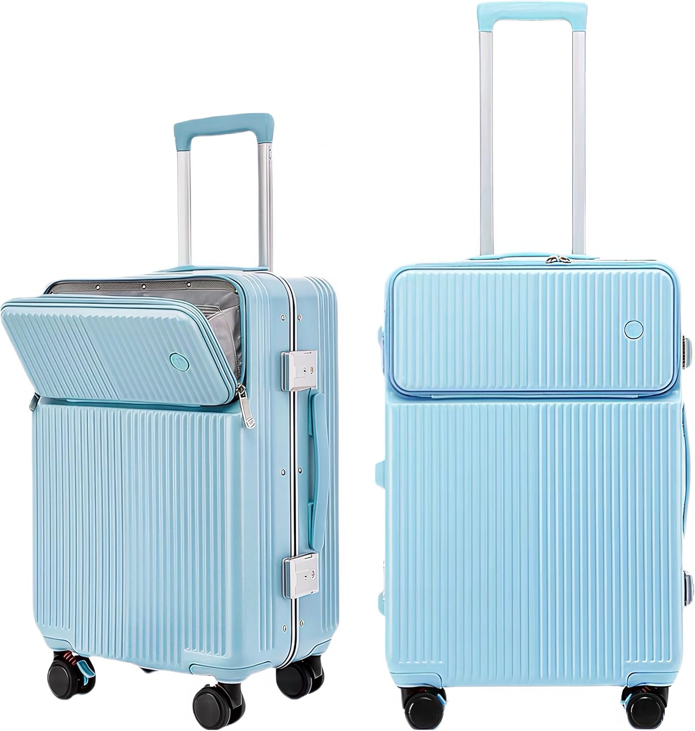 ⑥スーツケース キャリーケース ストッパー付き 大容量 60L 4-7泊 Hill Stone スーツケース L 7泊〜14泊 軽量 中型 60L キャリー