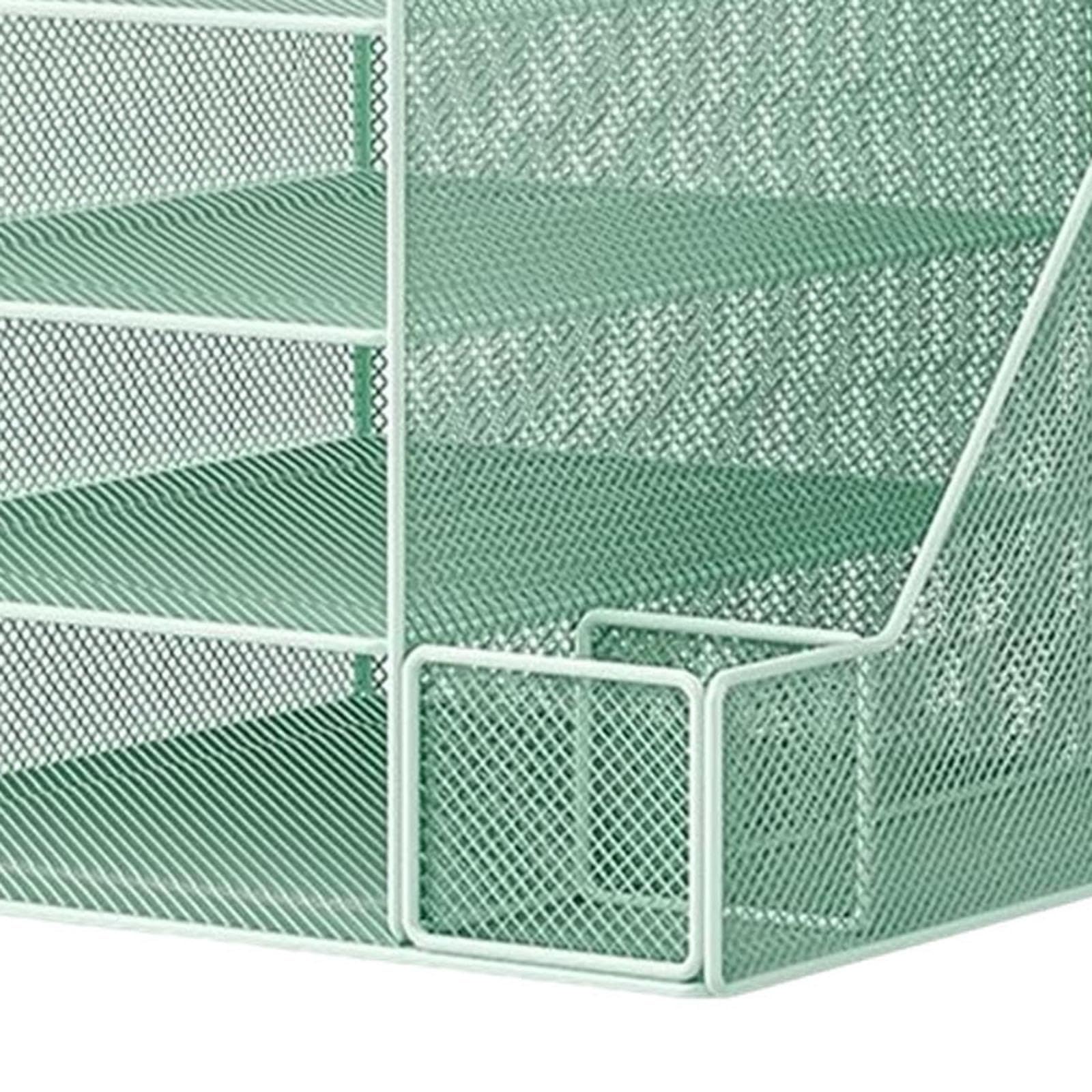 Generic Organizzatore Da Tavolo, Portadocumenti, Salvaspazio, Multifunzione, Porta Caramelle, Portadocumenti, Vassoio Portadocumenti per Bancone, Verde