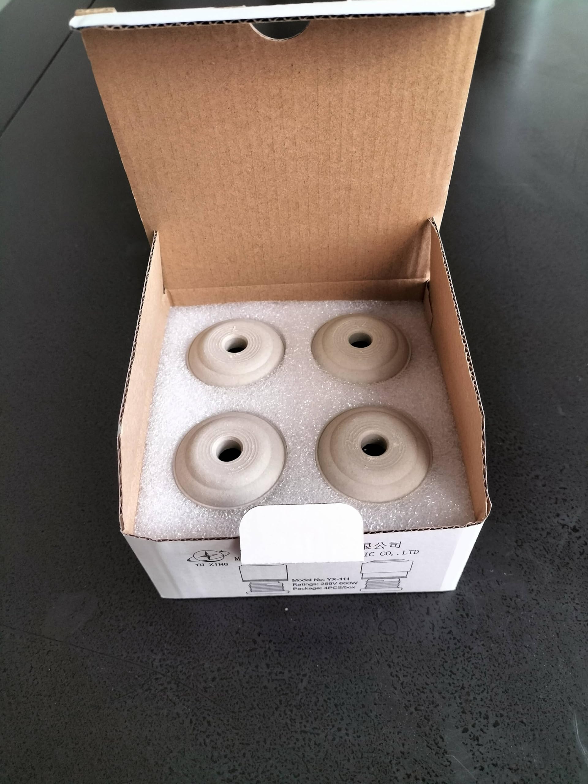 UL Listed E26 Ceramic Lamp Socket, 660W High-Temp Porcelain Light Holder for Brooder Heat Lamp, Reptile Basking Fixture, DIY Replacement (White, 4-Pack) - image 7