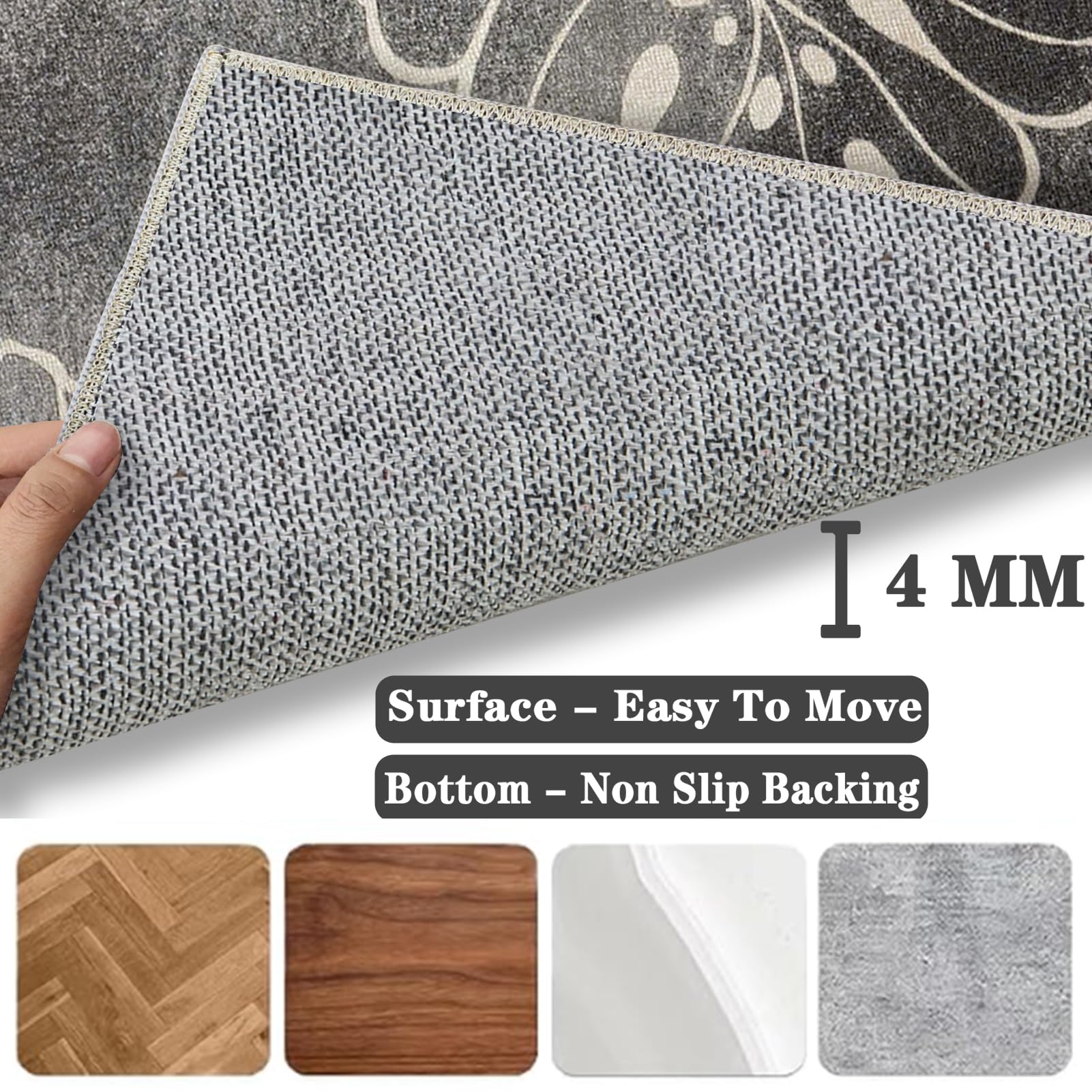 Protection de Sol pour Chaise de Bureau, Tapis de Chaise pour Sols Durs, Tapis Protecteur de Sol pour Fauteuils de Gaming, Tapis de Protection Polyvalent pour la Maison, Tapis Bureau Sol 120 x 150 cm