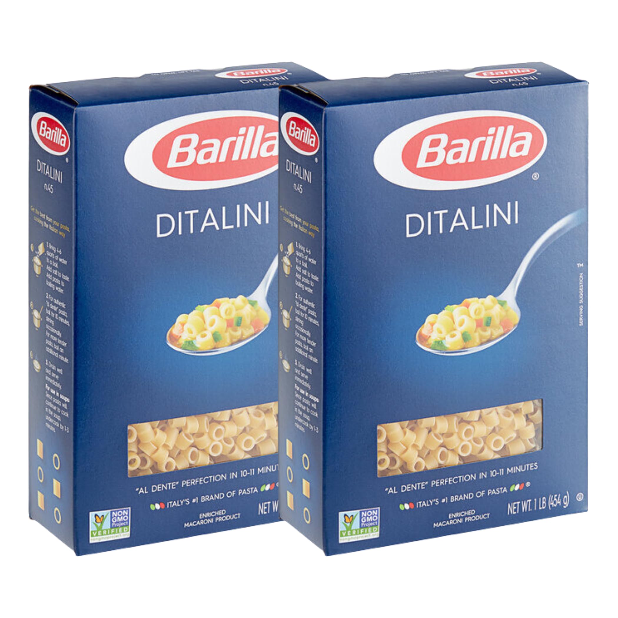KIDU - Barilla Ditalini Pasta 16 Ounces Pack Of 2 (32 Ounces Total)