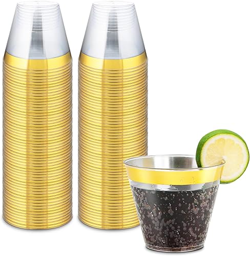 Miniatura 7 de 200 vasos de plástico duro transparente de 9 onzas, vasos desechables para fiestas, vasos de 9 onzas para sentadillas, copas de vino de plástico,