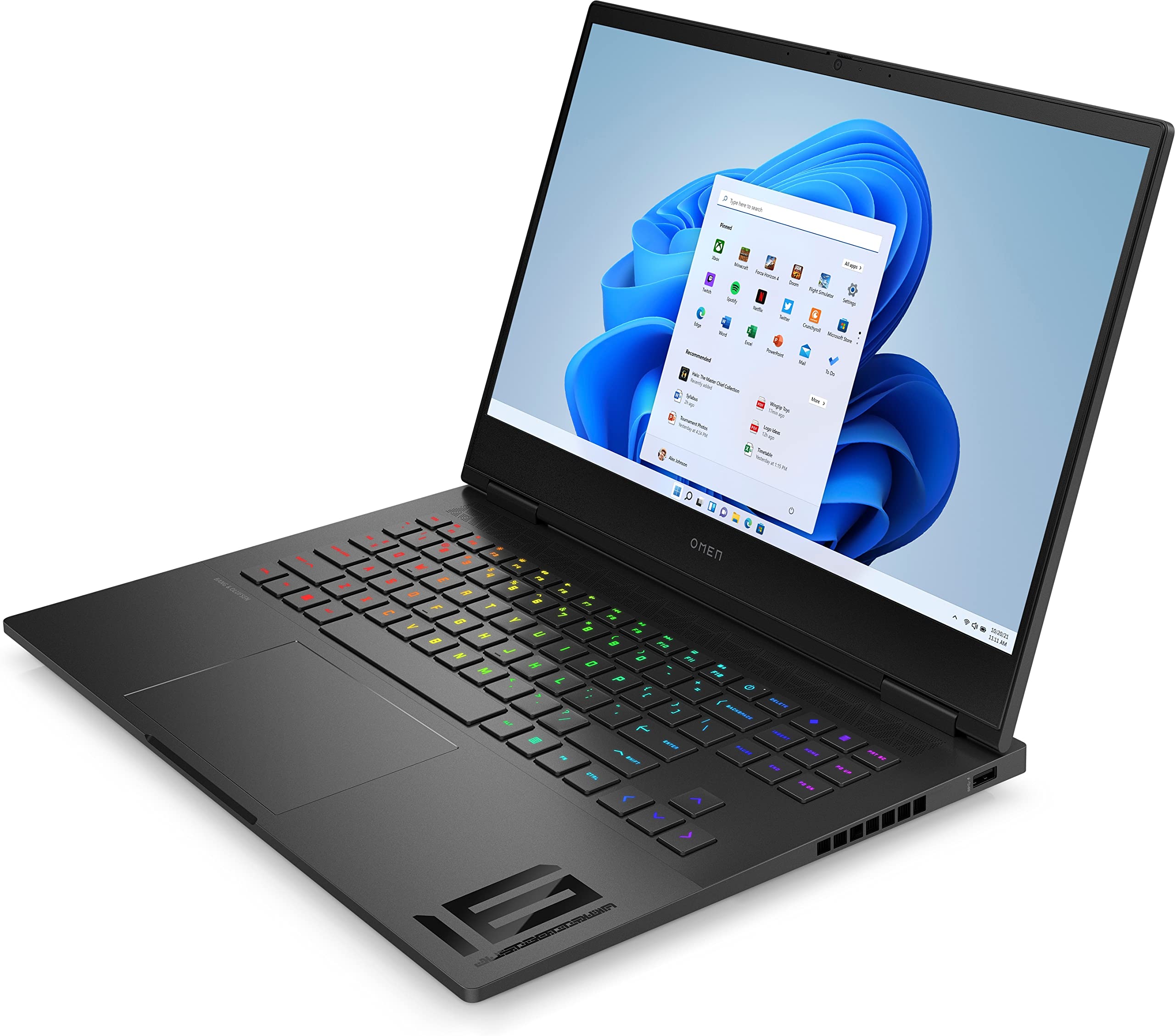 Laptop Gaming HP Omen 16,1" FHD 165Hz: Intel Core I7-14700HX, 32GB RAM DDR5, SSD 1TB, NVIDIA RTX 4070, Windows 11 QWERTZ, Nero