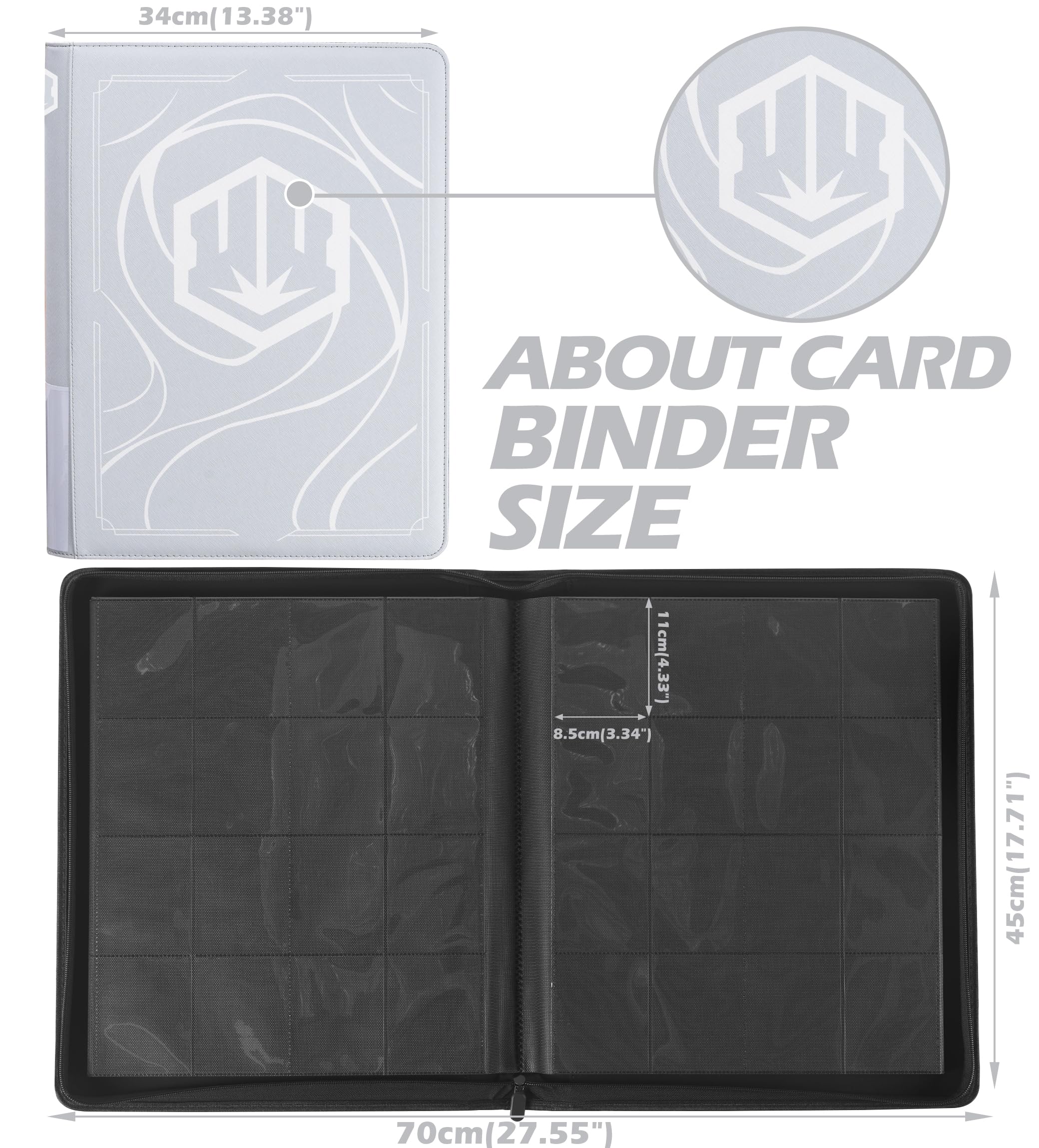 lorcana card dimensions Disney Lorcana: Sleeve Scar 11098439 Binder for Lorcana Cards, Premium