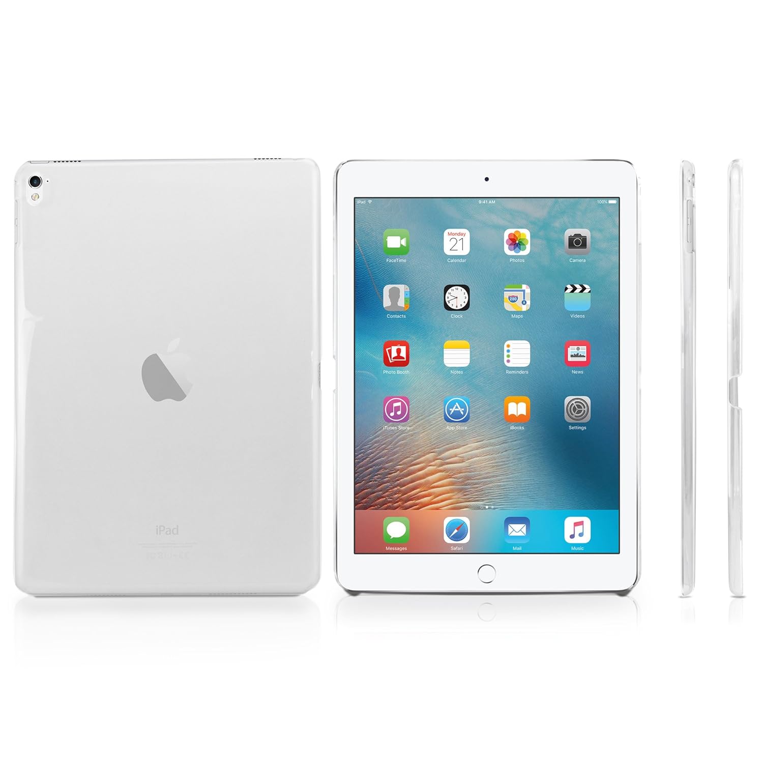 new Apple iPad Pro 9.7″ (2016) Case, BoxWave [Crystal Shell] Slim-Fit, Ultra Lightweight, Hard Shell Cover for new Apple iPad Pro 9.7″ (2016) – Crystal Clear