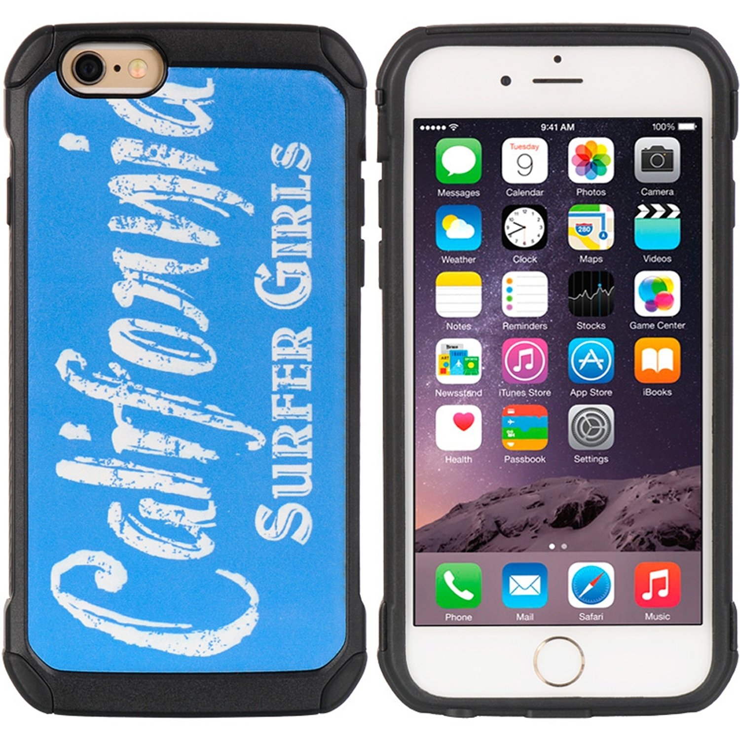 DreamWirelessCell Phone Case for Apple iPhone 6/6s - Retail Packaging - Cali Surfer Girls