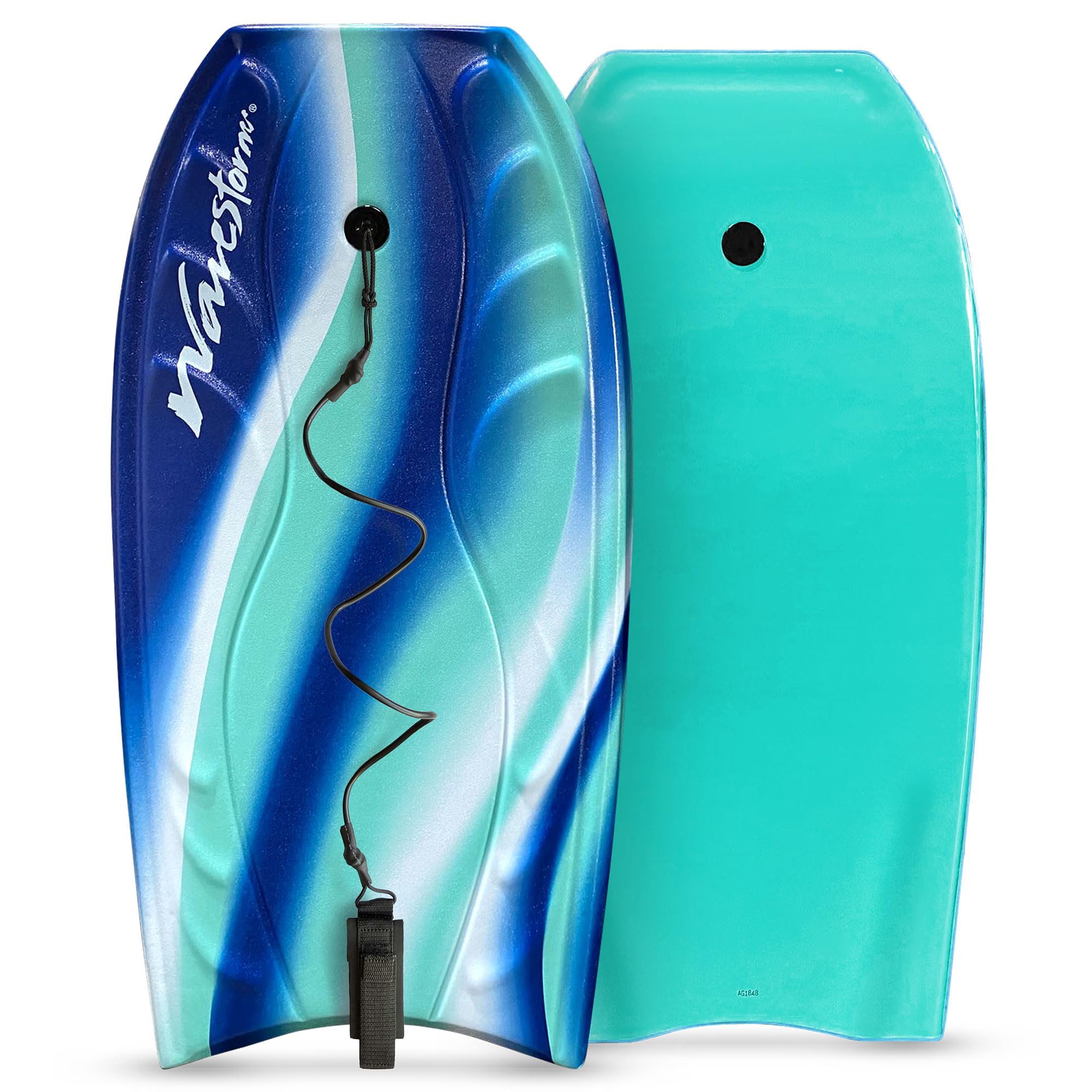 Wavestorm Bodyboard de Espuma de 40 Pulgadas | Bodyboards recreativos para Principiantes en Todos los Niveles de Surf | Cubierta contorneada y Fondo de Canal | para Lake Pool Beach