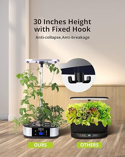 Miniatura 5 de Litake Sistema de cultivo hidropónico WiFi de 12 cápsulas para jardín interior con control por aplicación y 3 modos de plantación, hasta 30