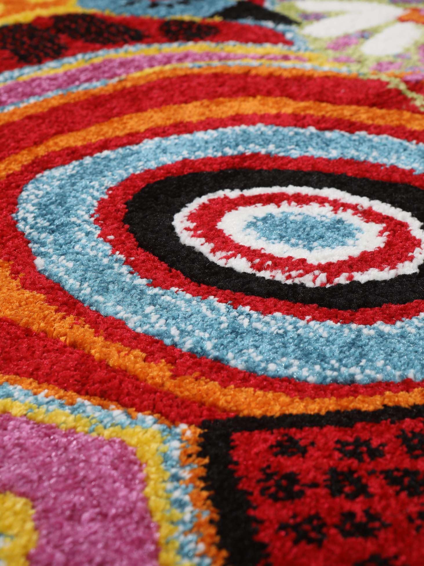 RugVista Twins Tapis, 140 x 200 cm, Multi/Foncé Rouge