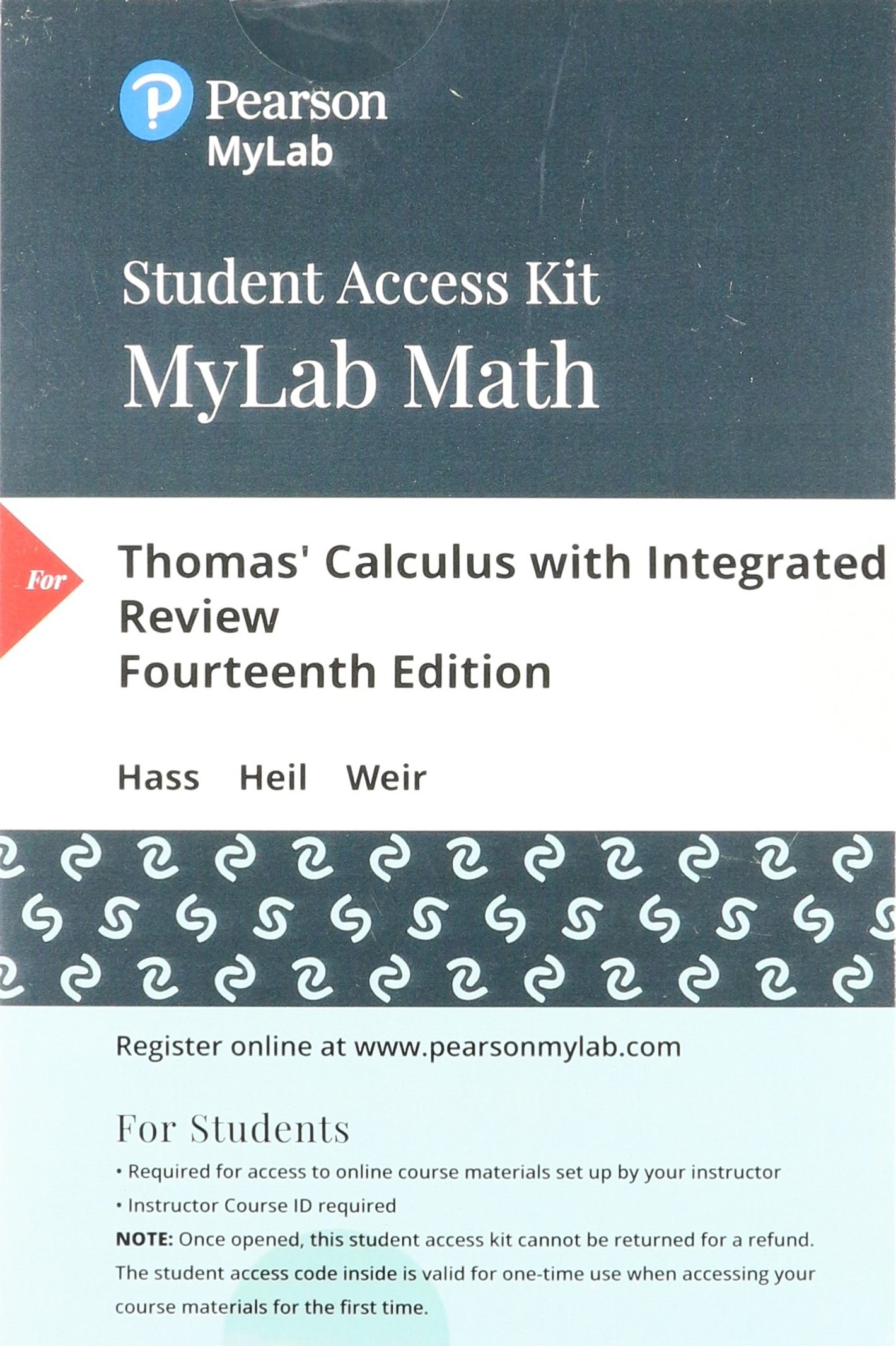 Thomas' Calculus with Integrated Review -- MyLab Math with Pearson eText Access Code