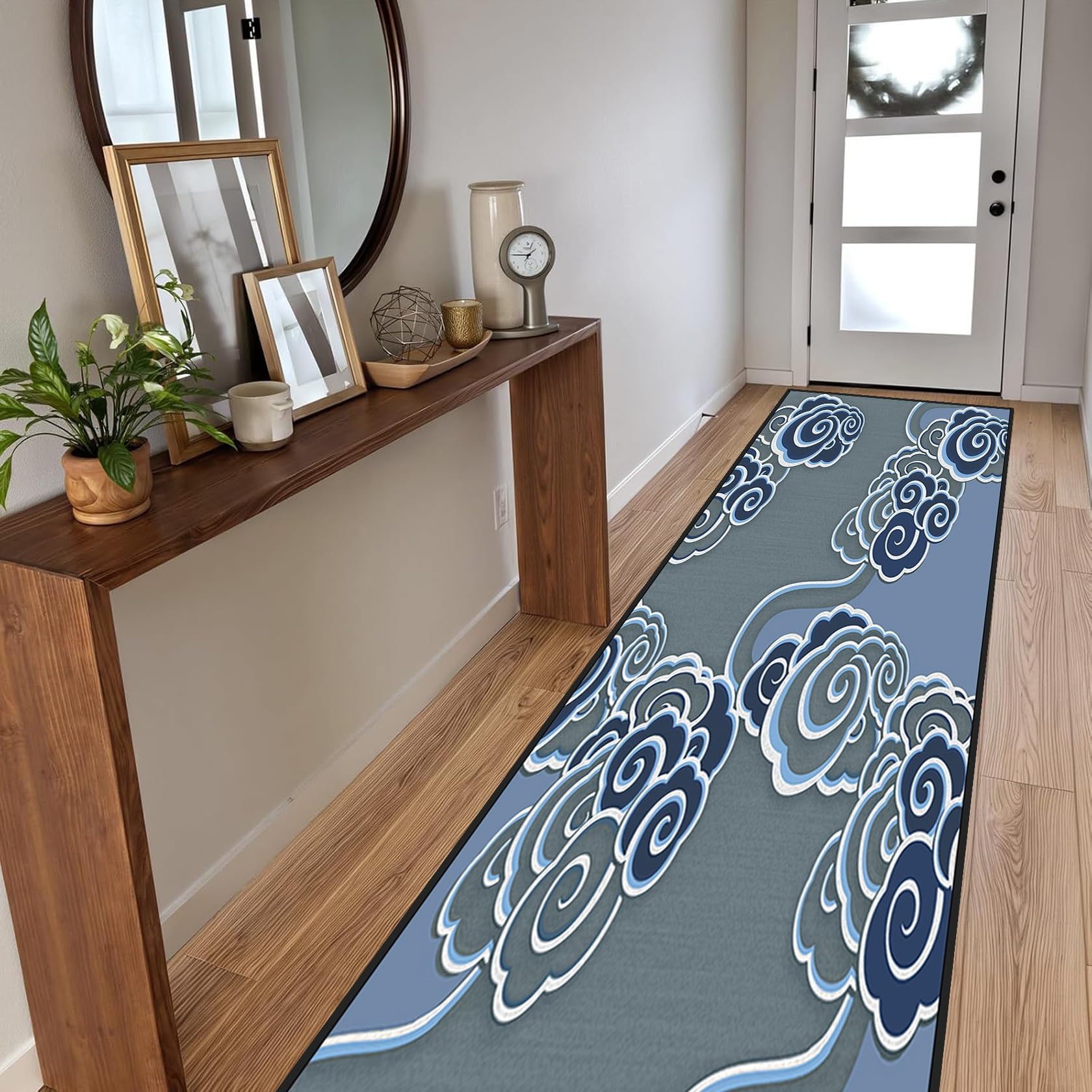 Alfombra de cocina lavable 70x130 pasillo comedor con base antideslizante TPR