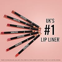 Vista 5 de Rimmel Lasting Finish 8HR Lápiz delineador de labios suave, fórmula vibrante y mezclable para bloquear el lápiz labial en su lugar durante 8 horas