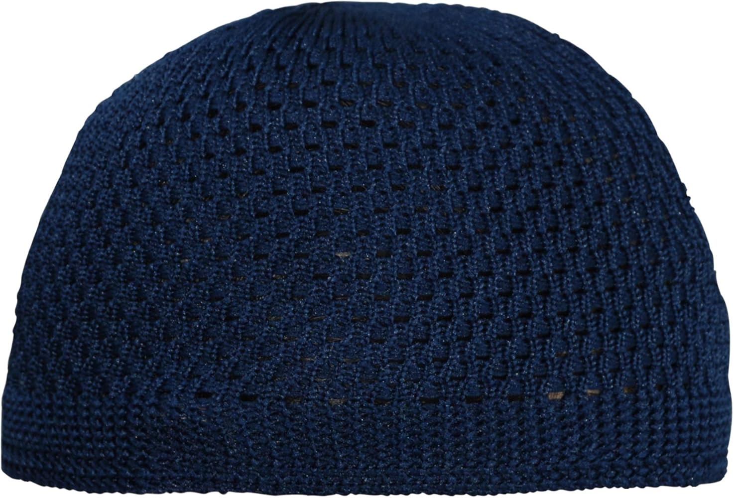 TheKufi® Dark Blue Open-Weave Nylon Stretchy Soft and Comfortable