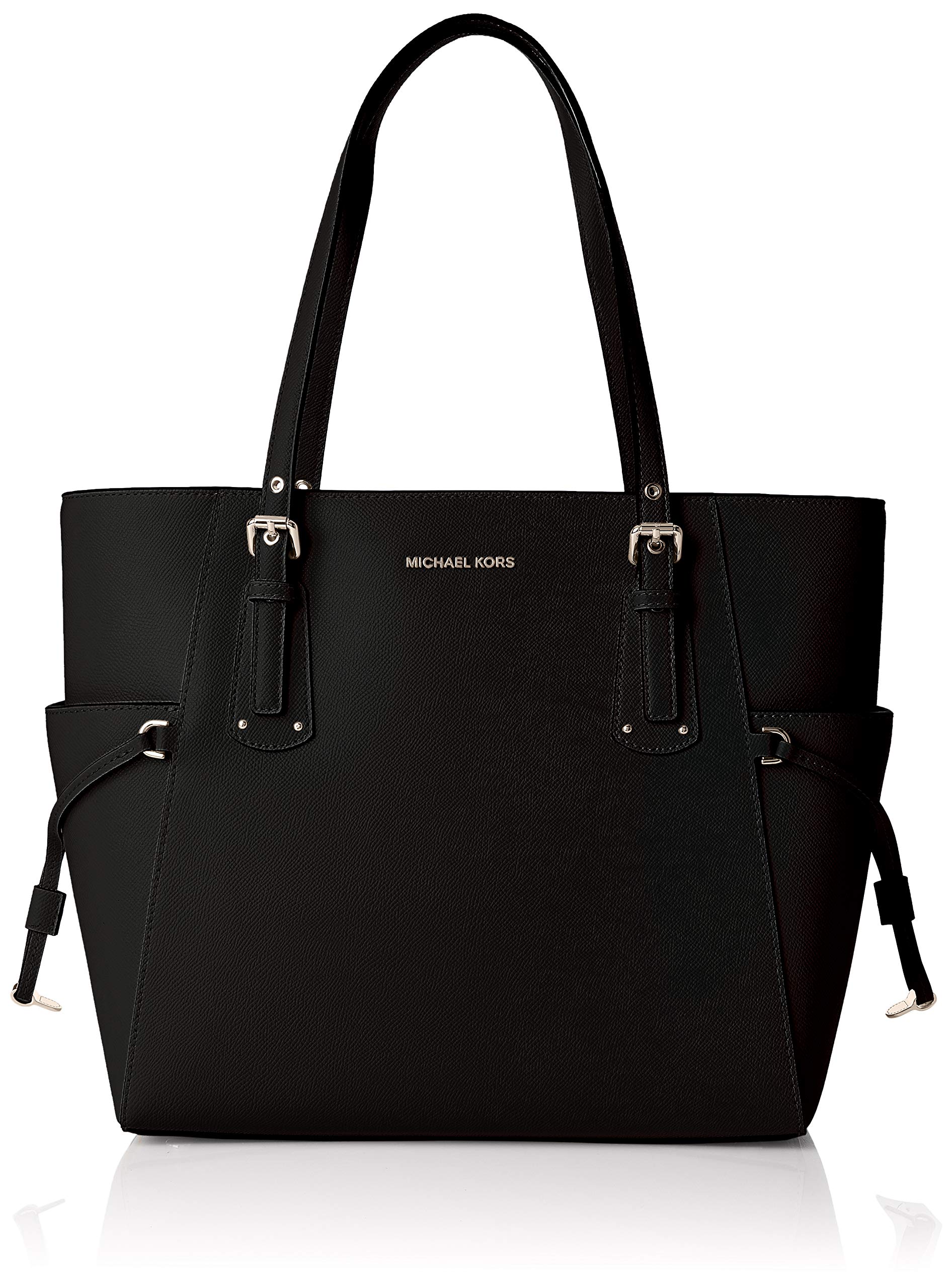 voyager crossgrain leather tote