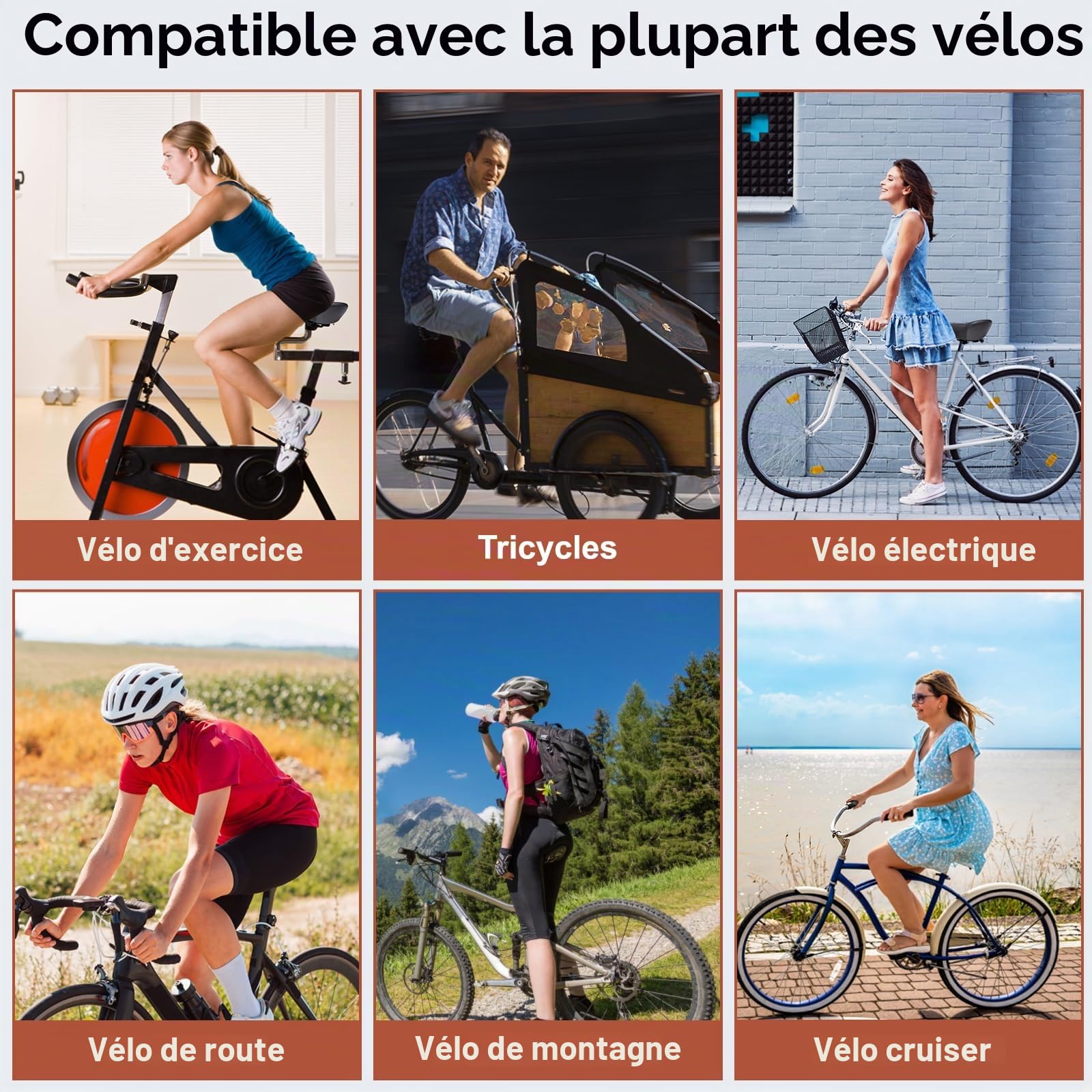Selle de vélo surdimensionnée pour Homme et Femme, Coussin de siège de vélo Extra Large, imperméable et Confortable en Mousse à mémoire de Forme, Convient pour vélos Peloton, vélos d'appartement
