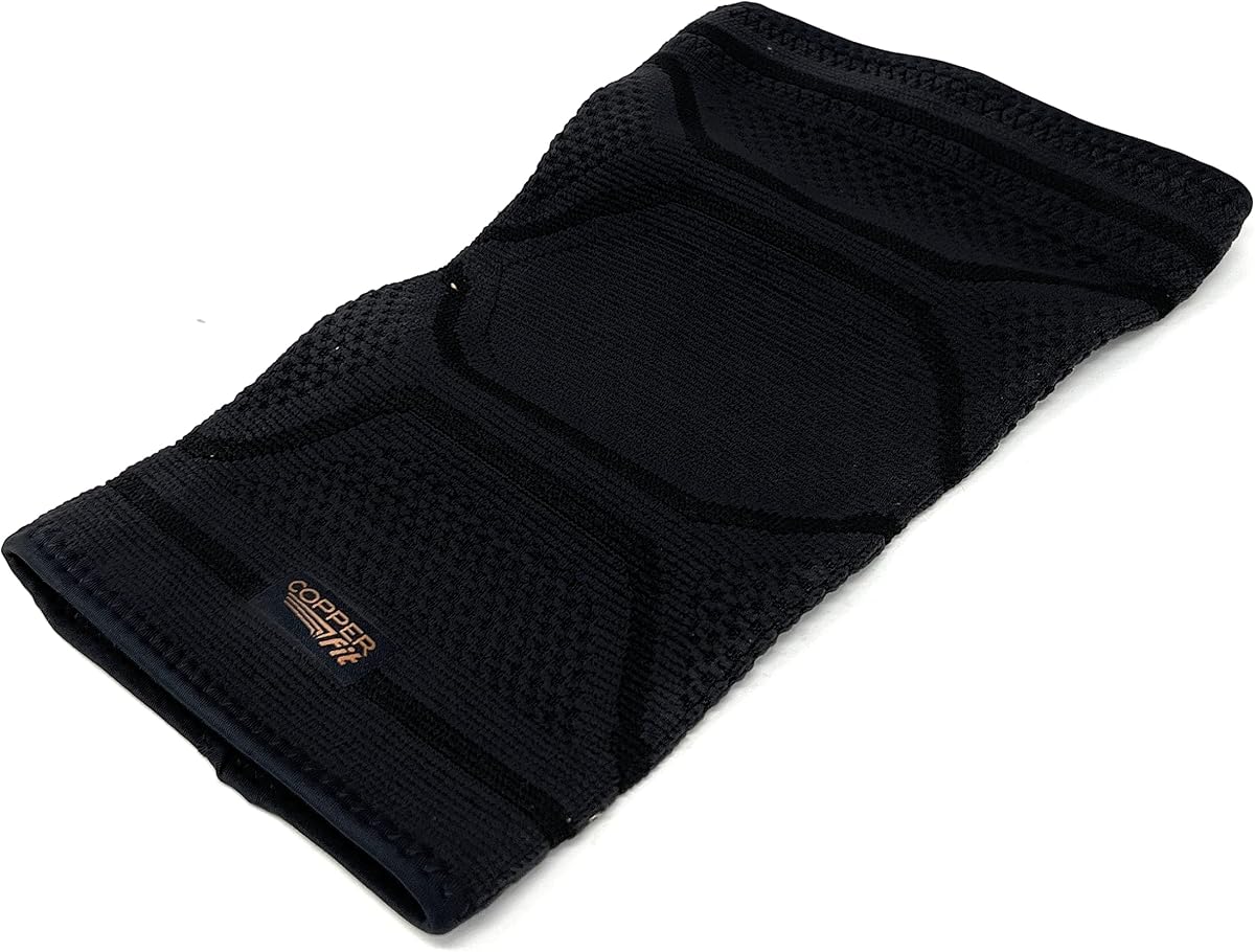 Copper Fit Elite Rodillera de compresión con infusión de cobre, talla pequeña/mediana