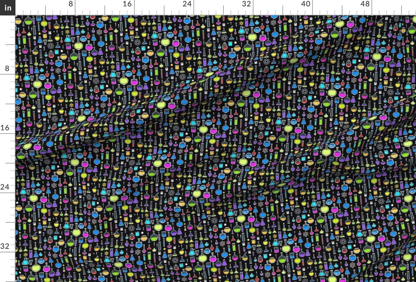 Spoonflower Fabric - Lab Chemistry Science Geek Nerd Teacher School Printed on Upholstery Velvet Fabric Fat Quarter - Upholstery Home Decor Bottomweight Apparel