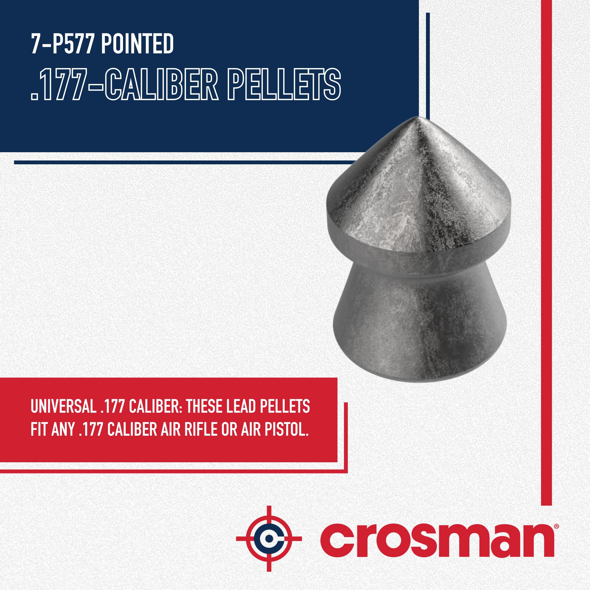 Crosman 7-p577 Pointed Pellets (500 Hilos)