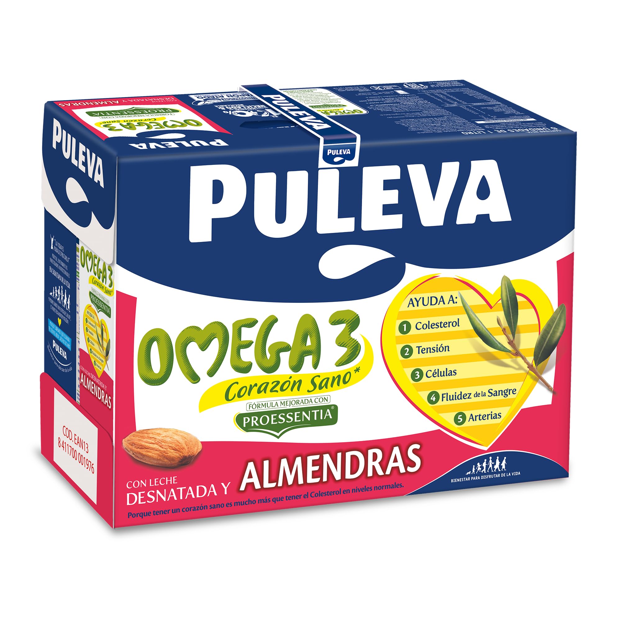 Puleva Omega 3 Proessentia® Almendras brik 1L Caja 6 litros