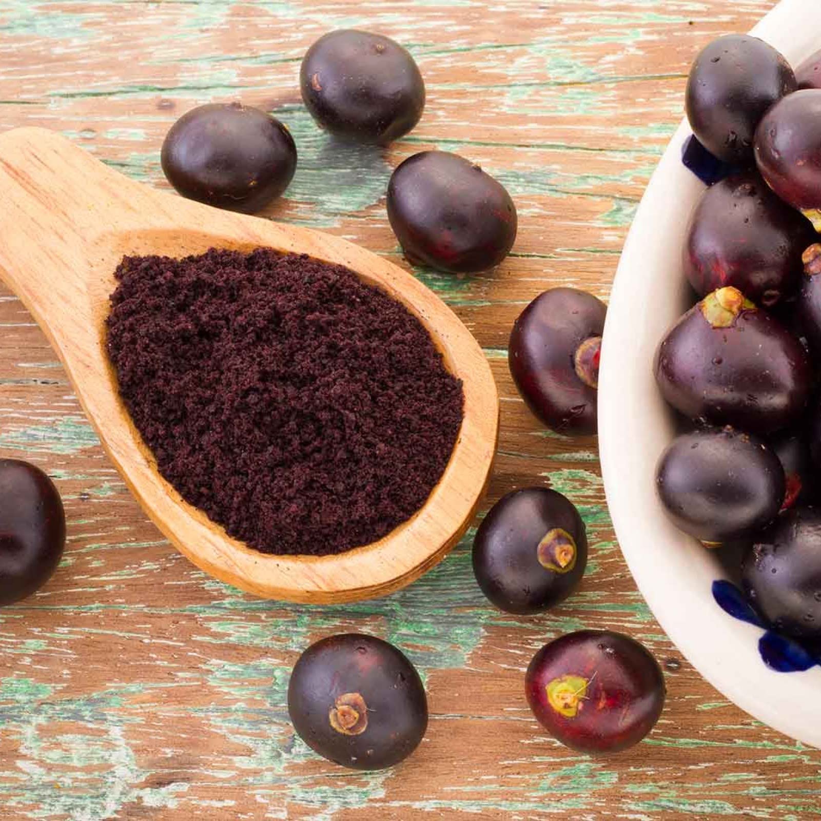 Acai Pulver Bio Gefriergetrocknete Beeren (Roh Vegan) Acai-Beeren-Pulver Acaipulver Superfood Acai Smoothie Bowl Porridge Topping - Freeze Dried Food Raw Organic Acai Berry Powder | PureRaw 80g