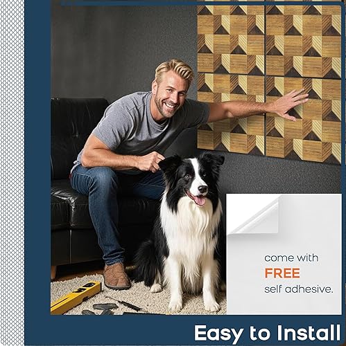 Miniatura 257 de BUBOS Paquete de 8 paneles acústicos artísticos insonorizados, paneles de pared de 47.2 x 31.4 pulgadas, paneles de pared acústicos decorativos