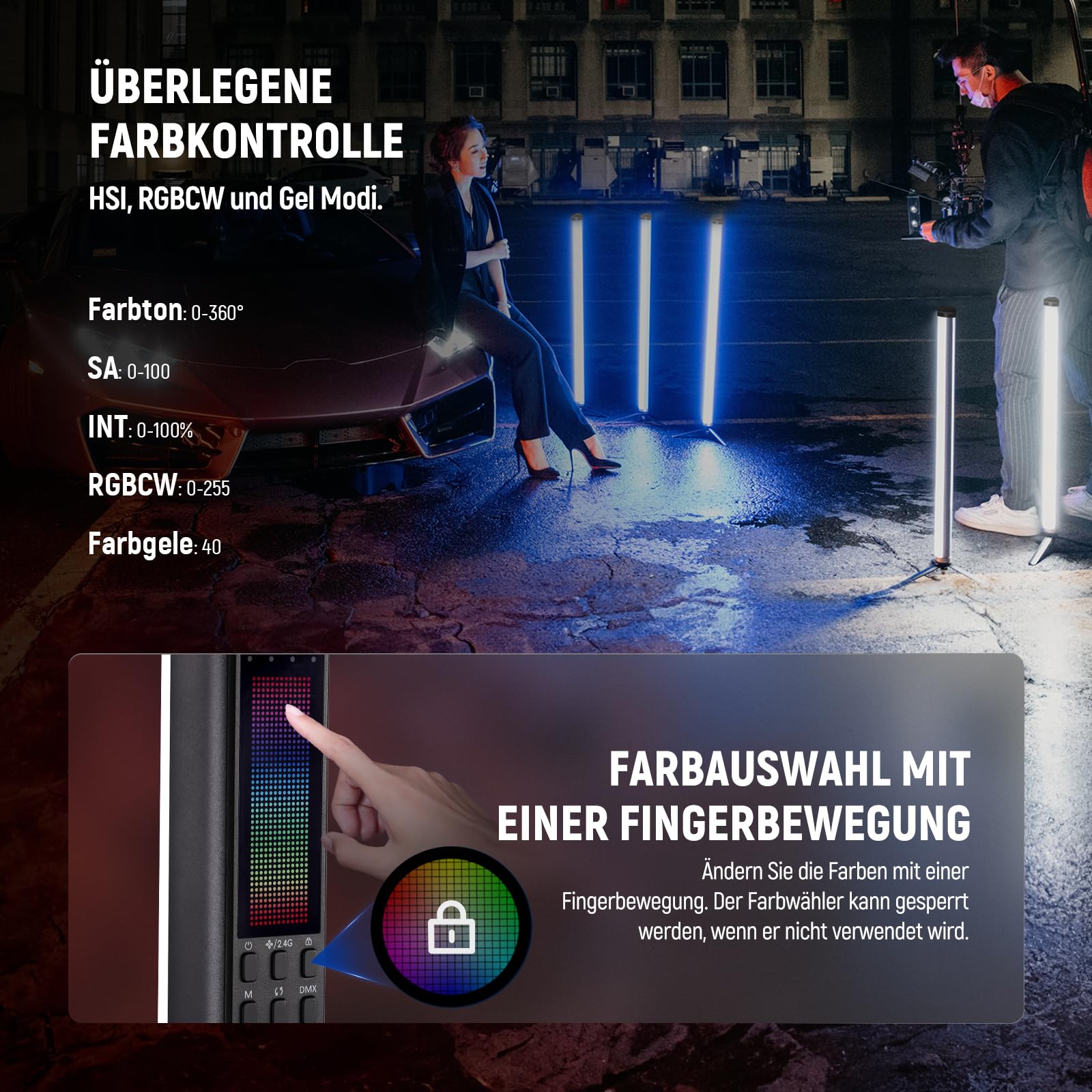 Neewer TL60 RGB Lichtstab – Bild 5