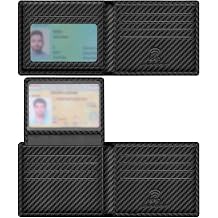 Travelambo Genuine Leather Wallet for Men with Gift Box - Handmade Bifold Stylish - Mens Wallets Rfid Blocking with 2 ID Windows