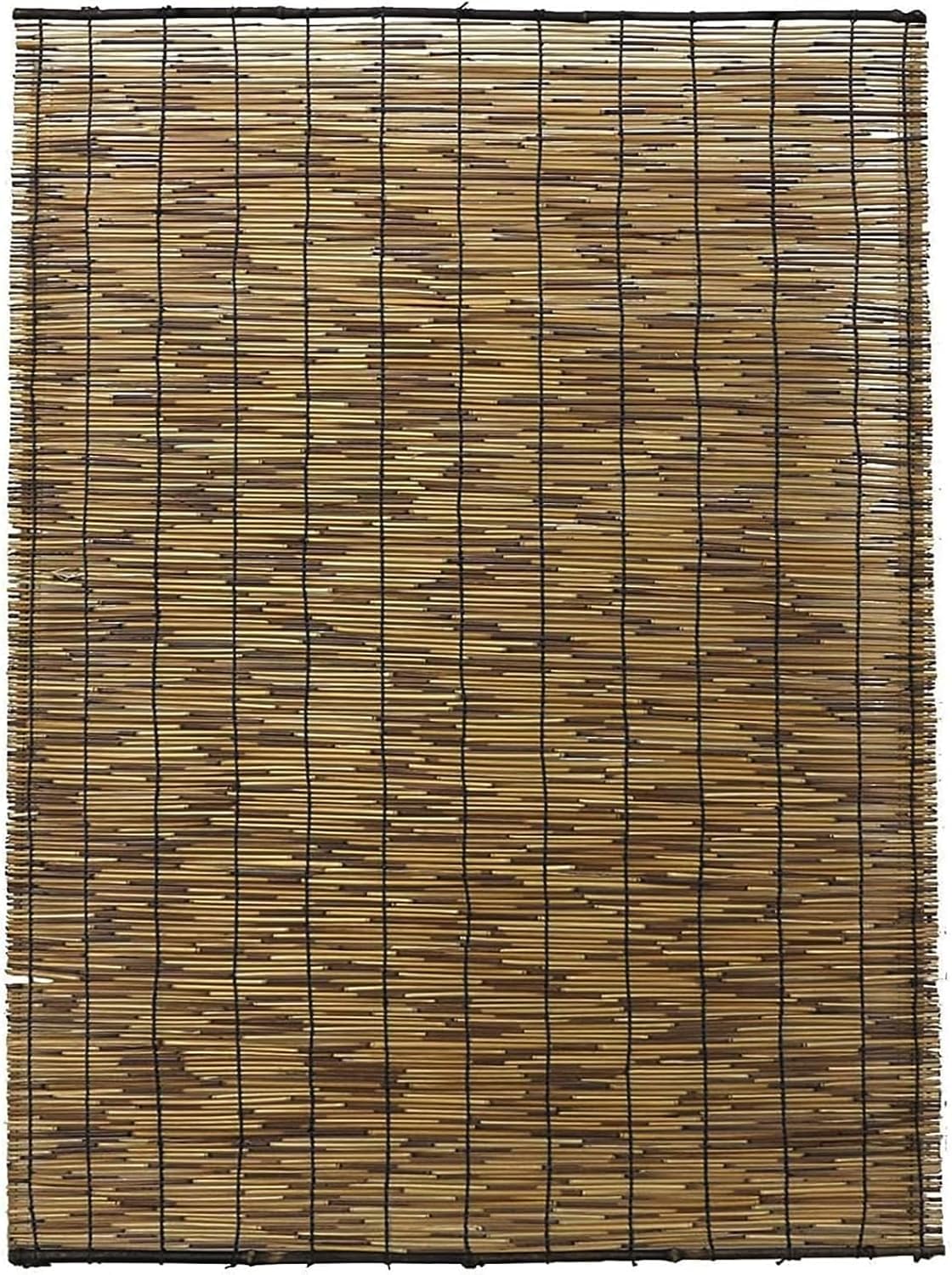 いぶし焼 天津すだれ 約88×220㎝ ブラウン 袋入り いぶし焼加工で 虫やカビが付きづらい 水勘製簾所