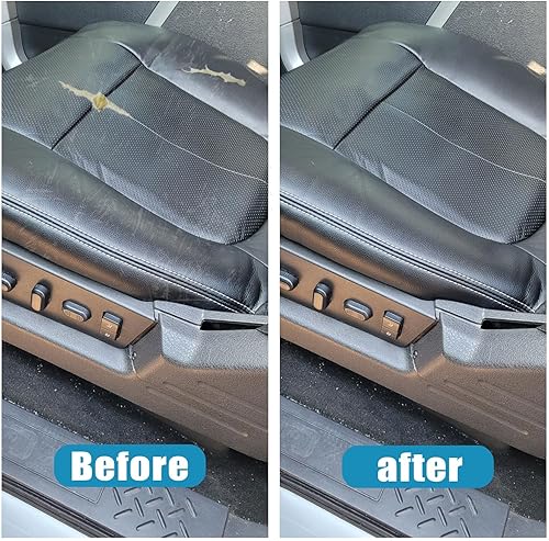 Miniatura 5 de Priprilod Funda de asiento de repuesto de cuero perforado para parte inferior del lado del pasajero, compatible con Ford F150 Lariat 2009 2010 2011