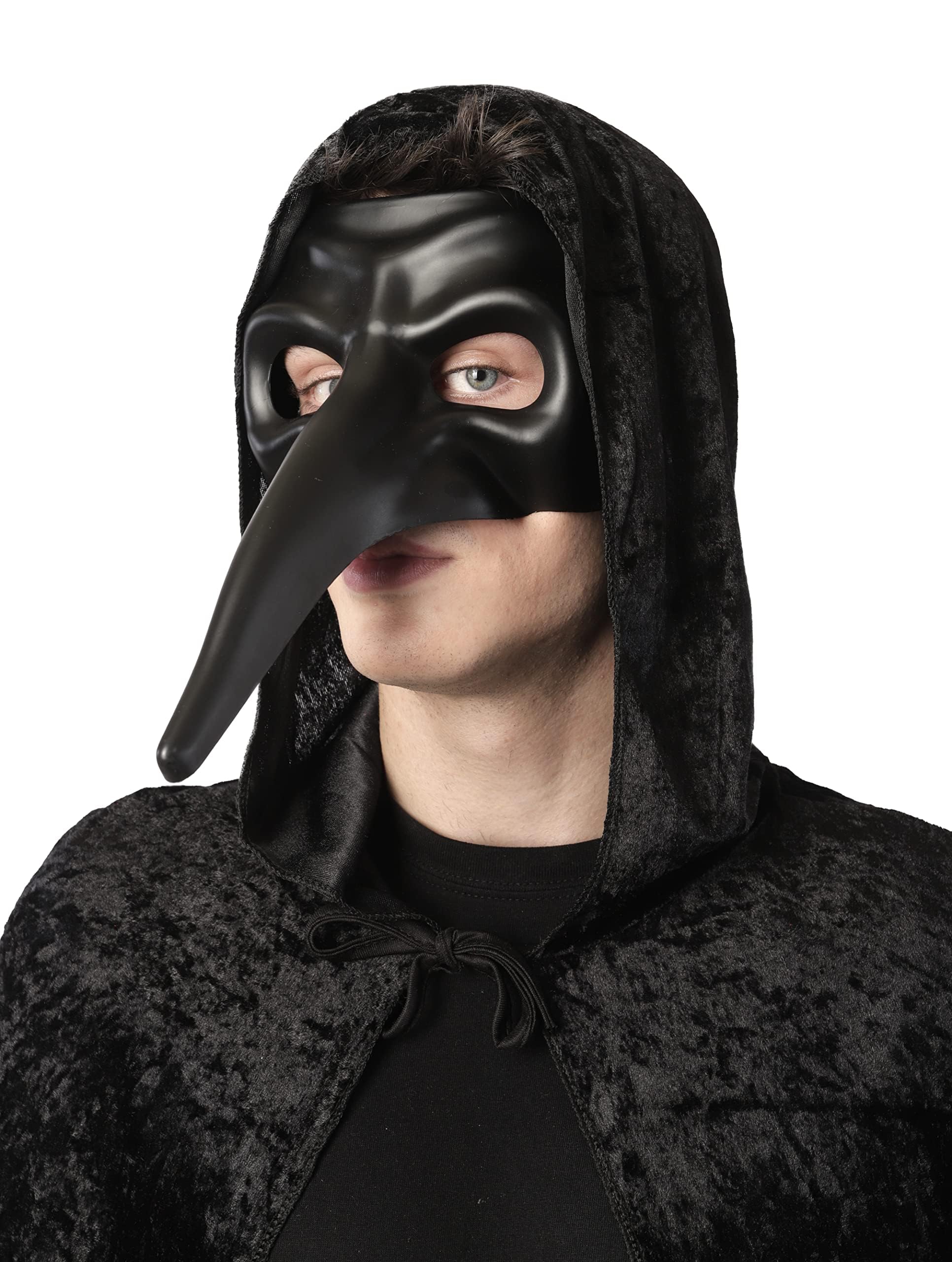 Wildarms Plague Doctor Mask with Bird's Beak for Adults, Medieval Costume Accessory