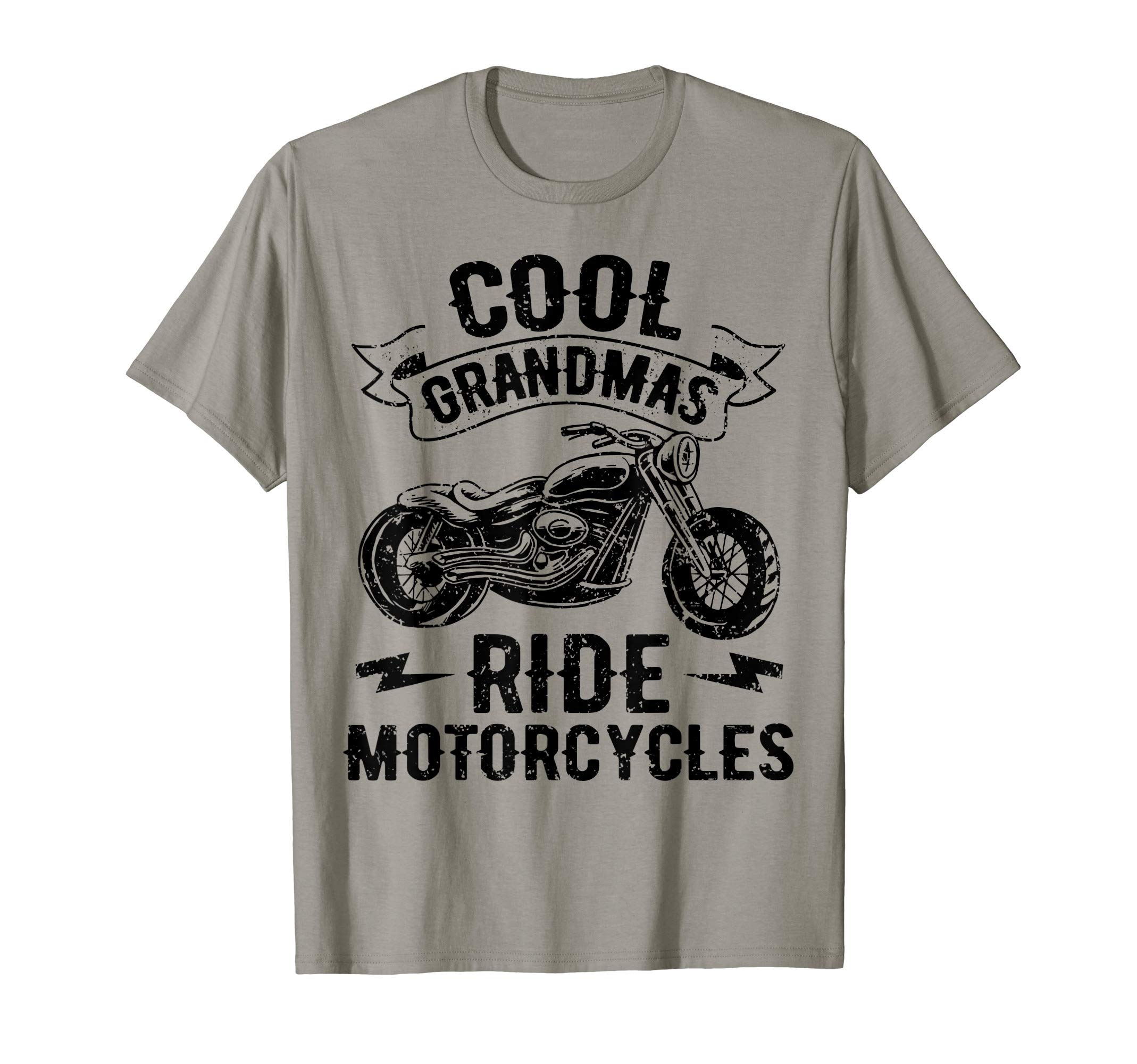 Distressed Bikers Motorcycle Lovers GiftsCool Grandmas Ride Motorcycles Motorcycle Lovers Rider Gift T-ShirtOEKO-TEX STANDARD 100