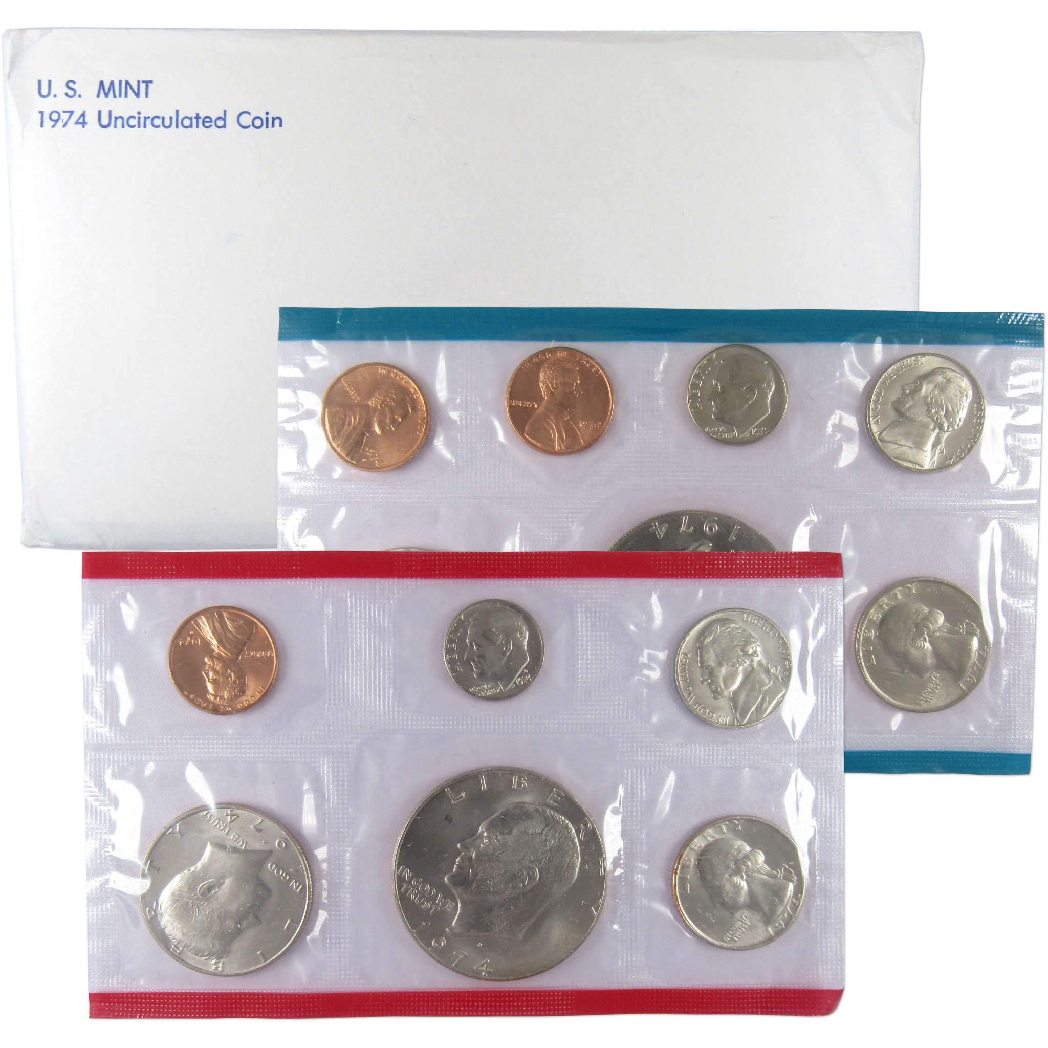 1974 Uncirculated Coin Set U.S Mint Original Government Packaging
