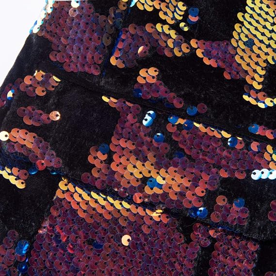 Mens Purple Velvet Sequin Blazer