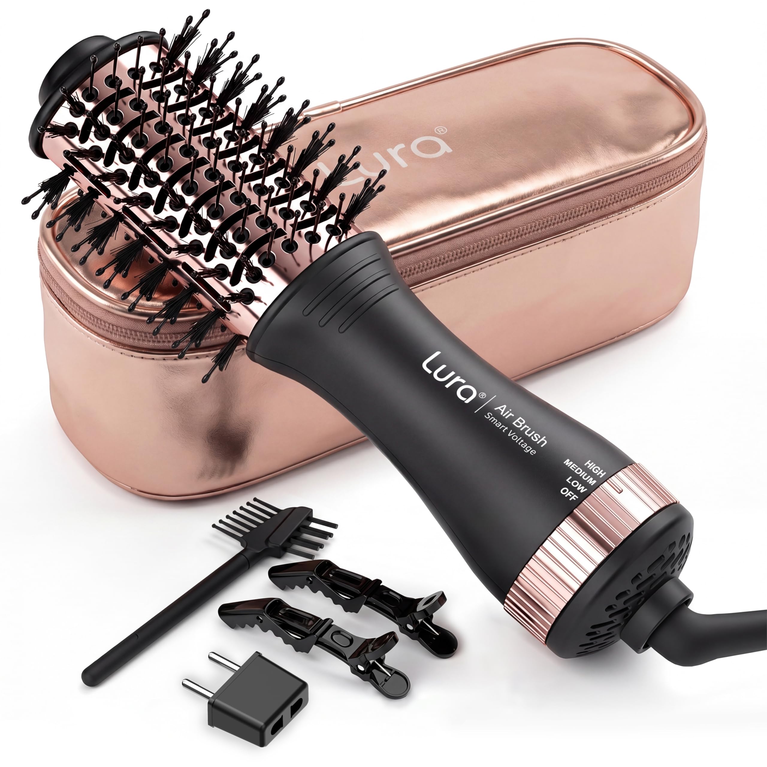 Amazon.com : Automatic Dual Voltage Hair Dryer Brush with European
