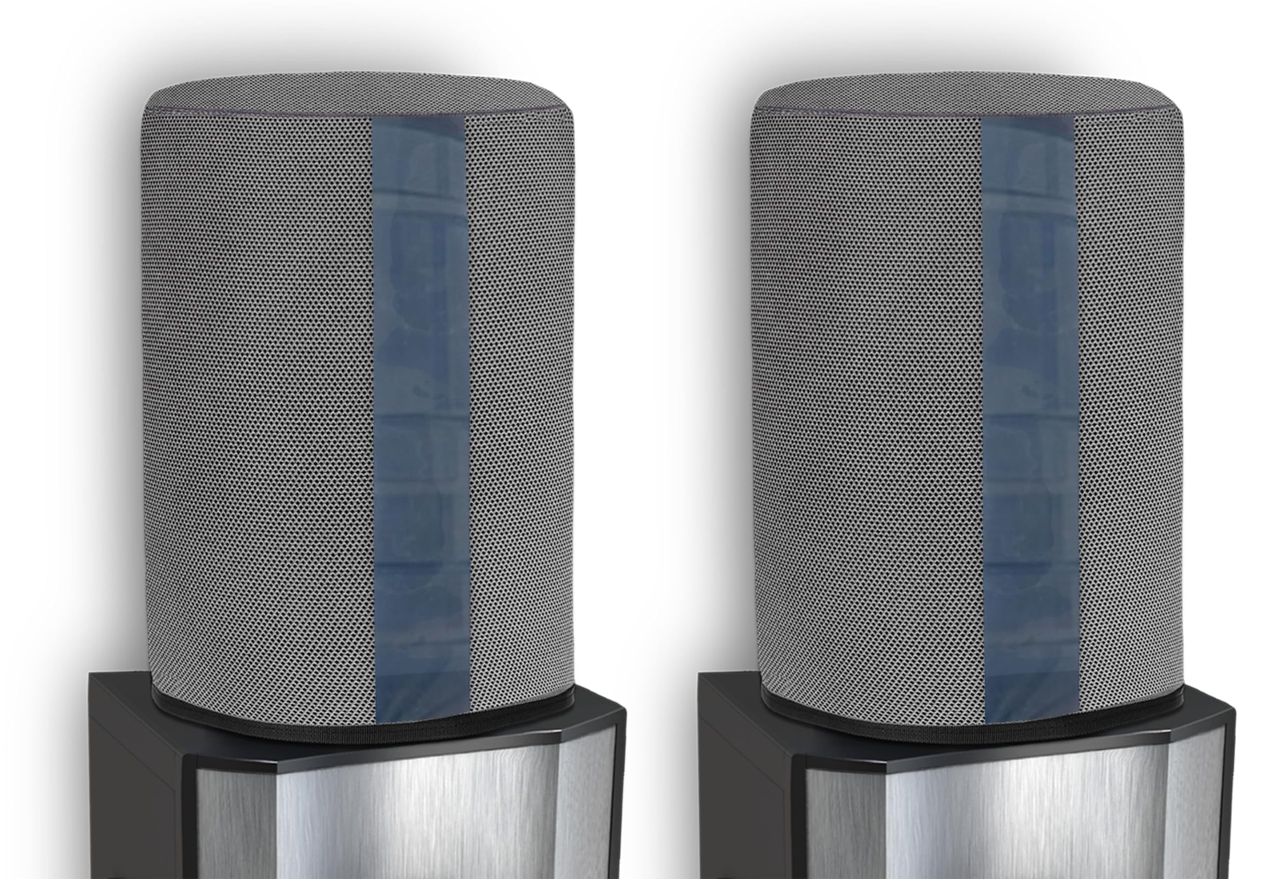 Crasome Water Dispenser for 20 ltr / Litre Bottle Jar Cover with Transparent Strap - Grey Pack of 2 (DC-TS-G-2Q)