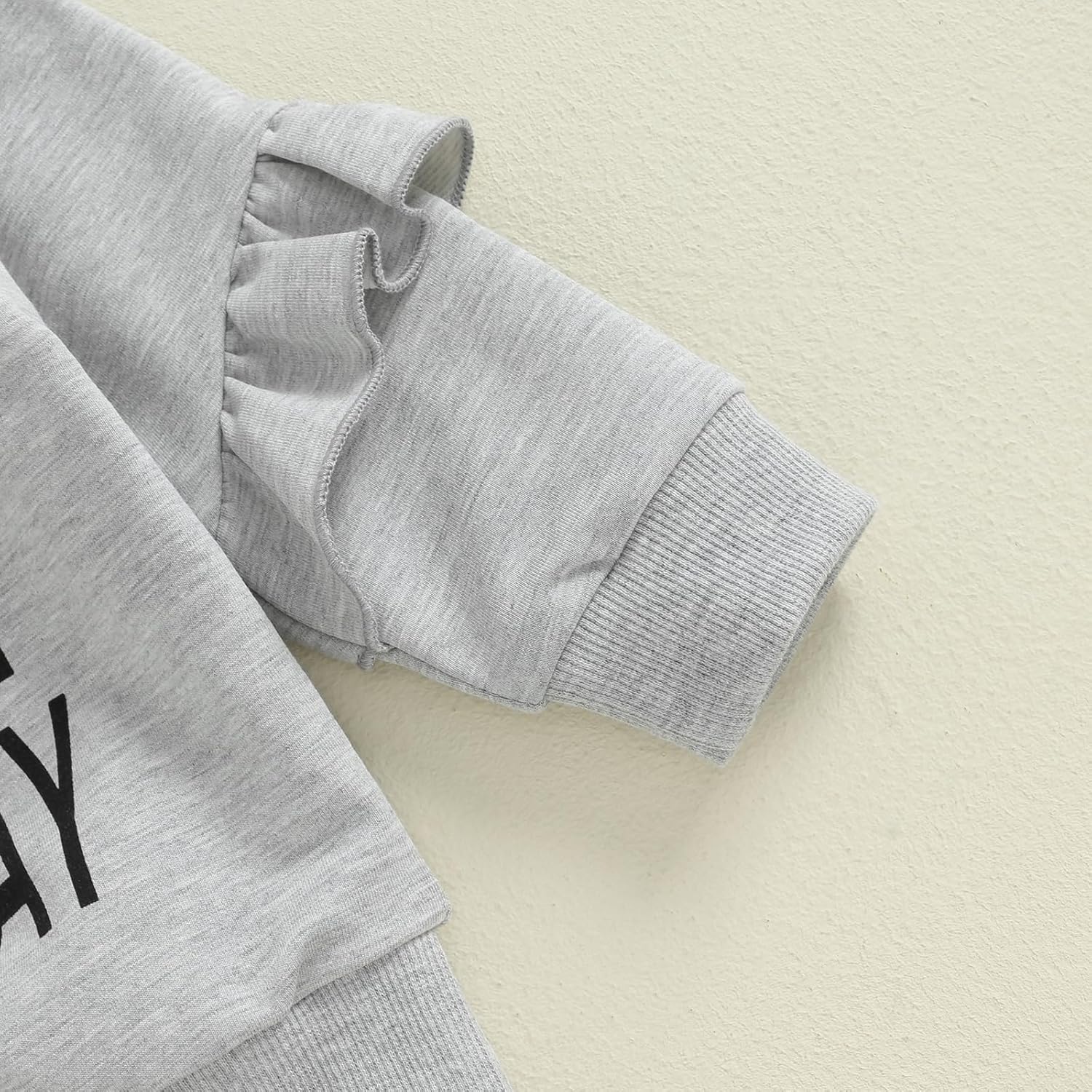 Toddler Baby Girl Football Outfit Game Day Sweatshirt Top Football Bell Bottoms Flare Pants Set 3Pcs Fall Clothes - Image 5