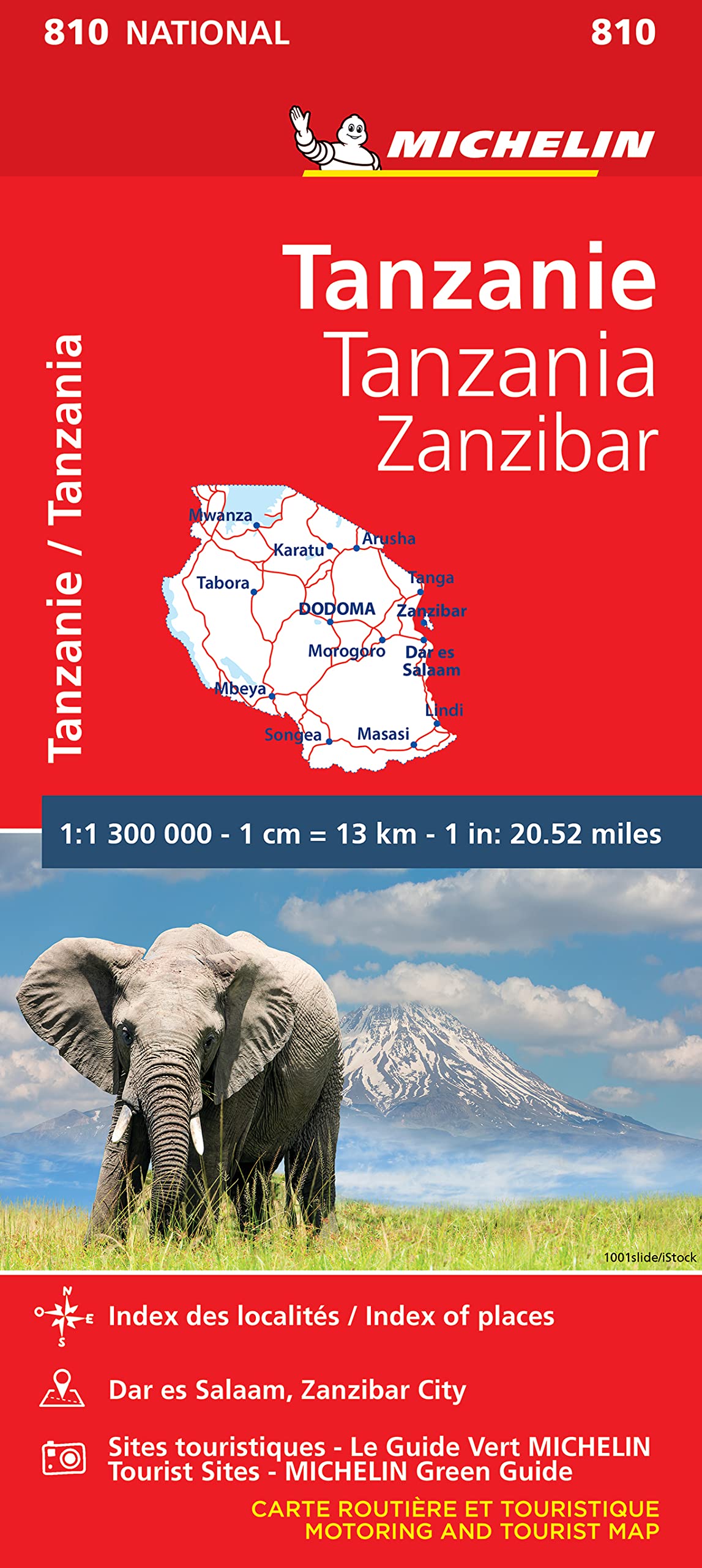 Mapa National Tanzania-Zanzíbar