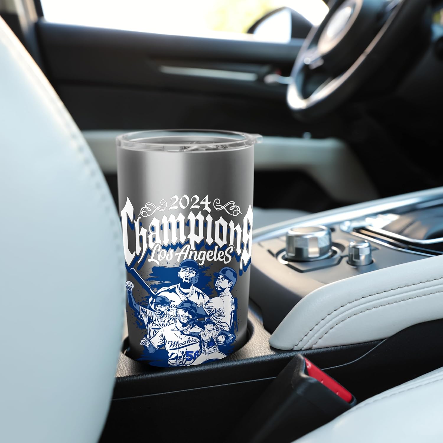 2024 Champs – LA Team 5 Players – Los Angeles Baseball Stainless Steel Insulated Tumbler - Image 6