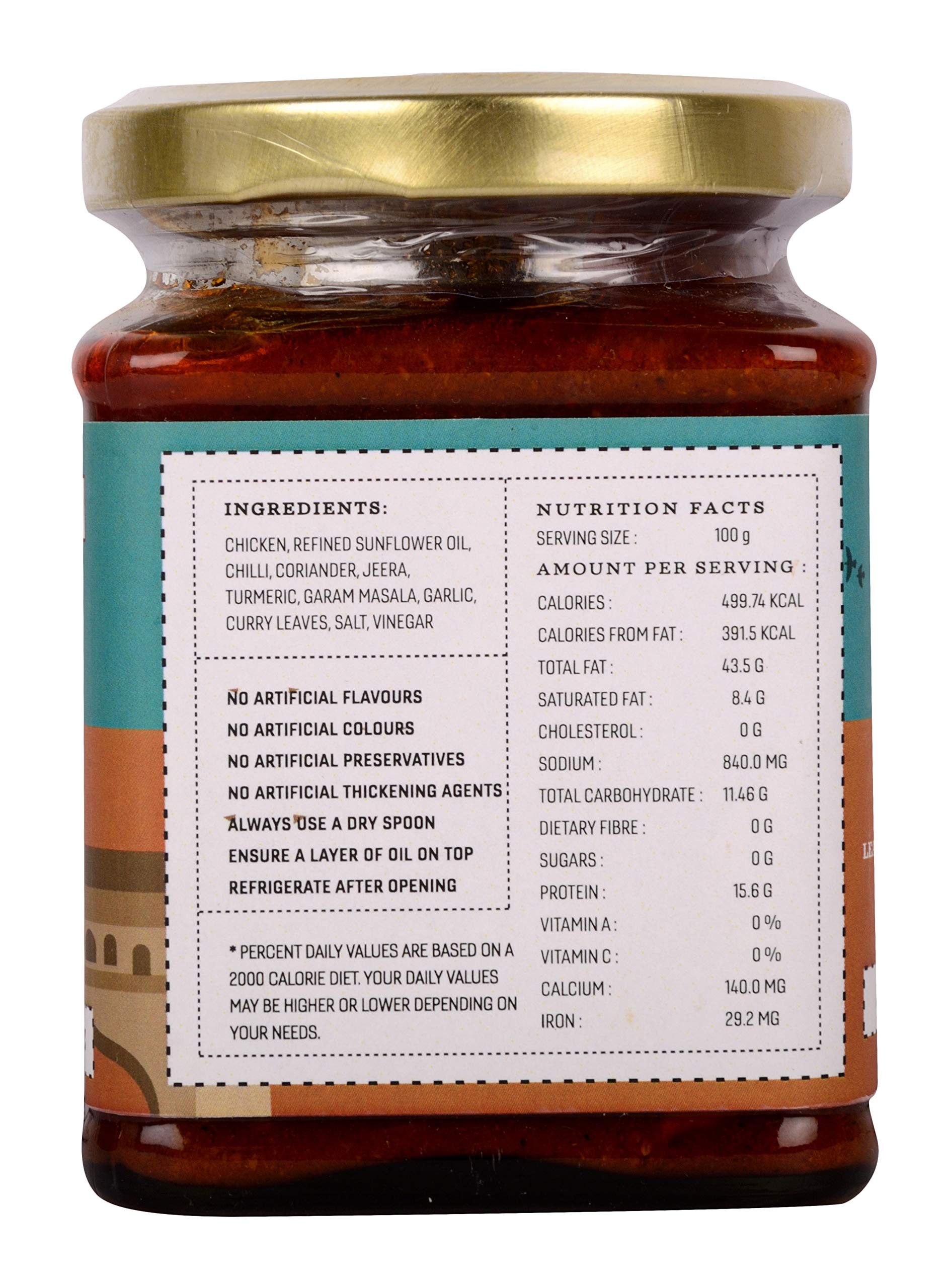 The Pickled Chick Nawaabi Shouk - The Andhra Swing, 250 Grams 1