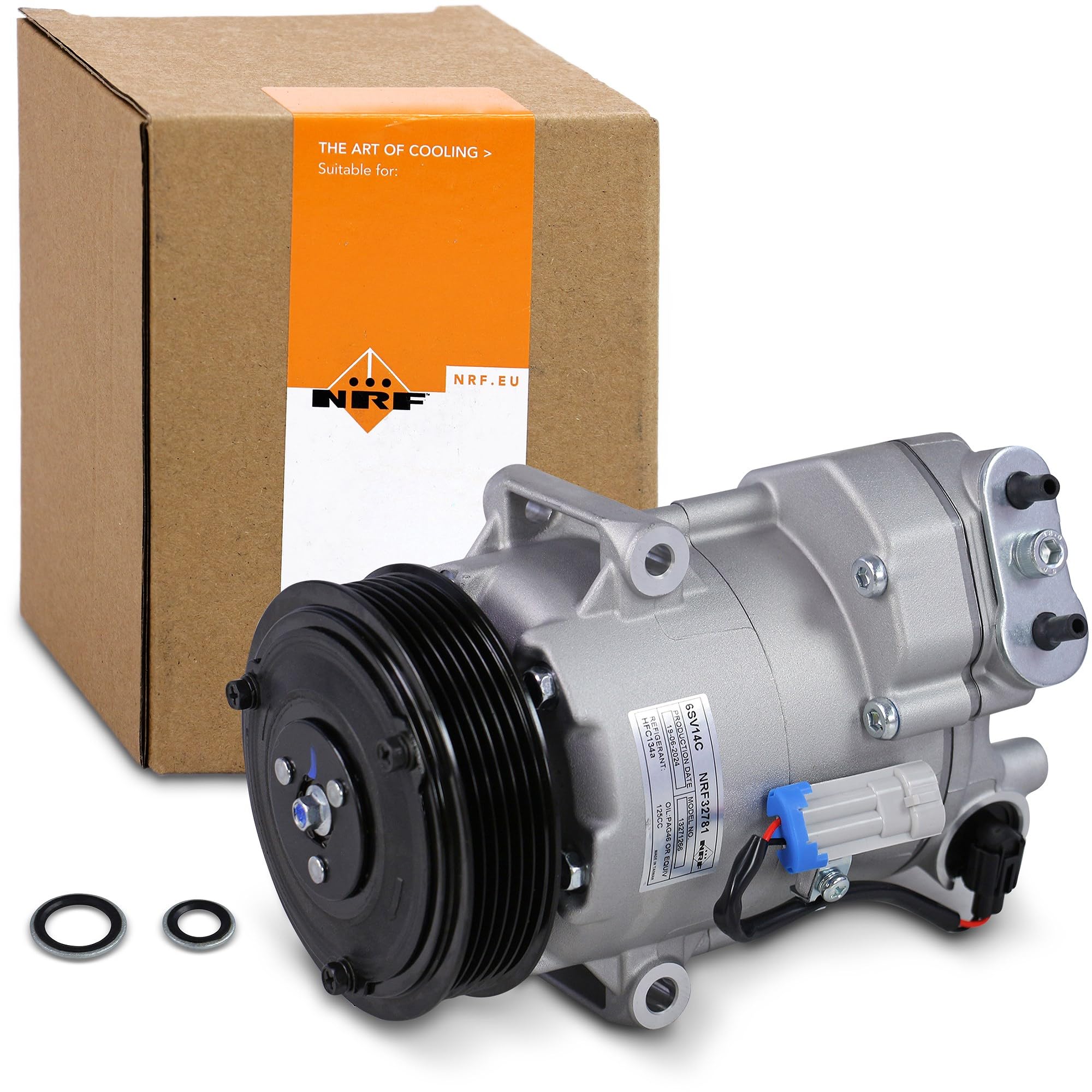 Air Con Compressor fits OPEL ASTRA J 1.3D 09 to 15 A13DTE AC Conditioning NRF