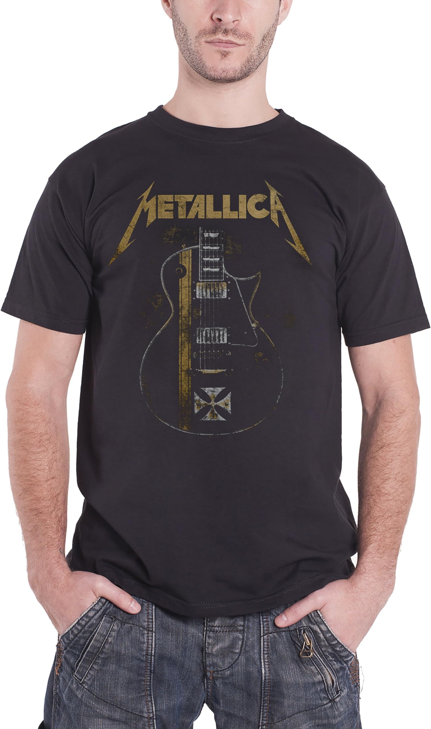 Metallica Men's Hetfield Iron Cross T-Shirt