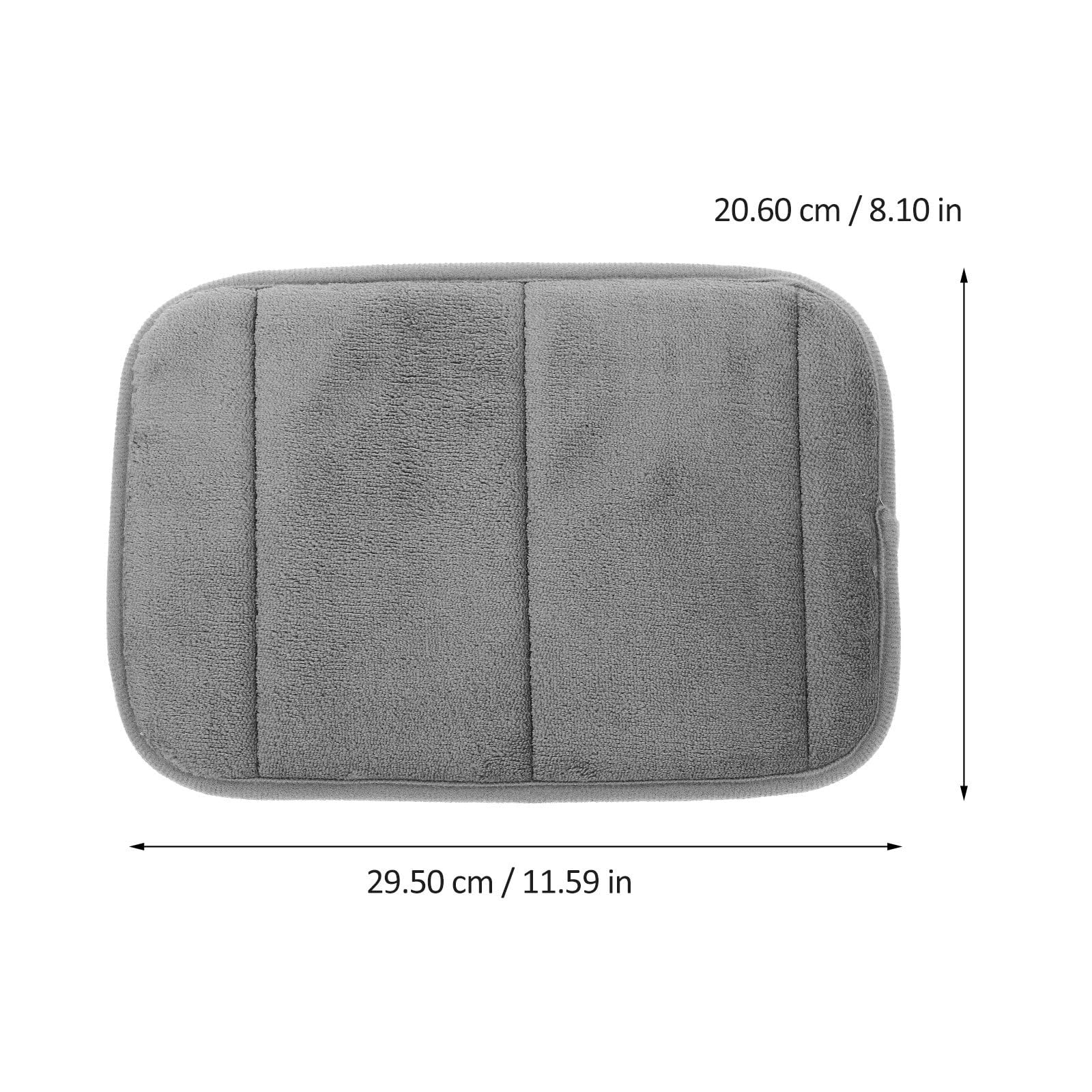 Alfombrilla de Ratón Pequeña para Juegos 2 Piezas Soporte para Muñeca de Espuma Viscoelástica Gris 30 Cm Antideslizante para Oficina y Uso Doméstico