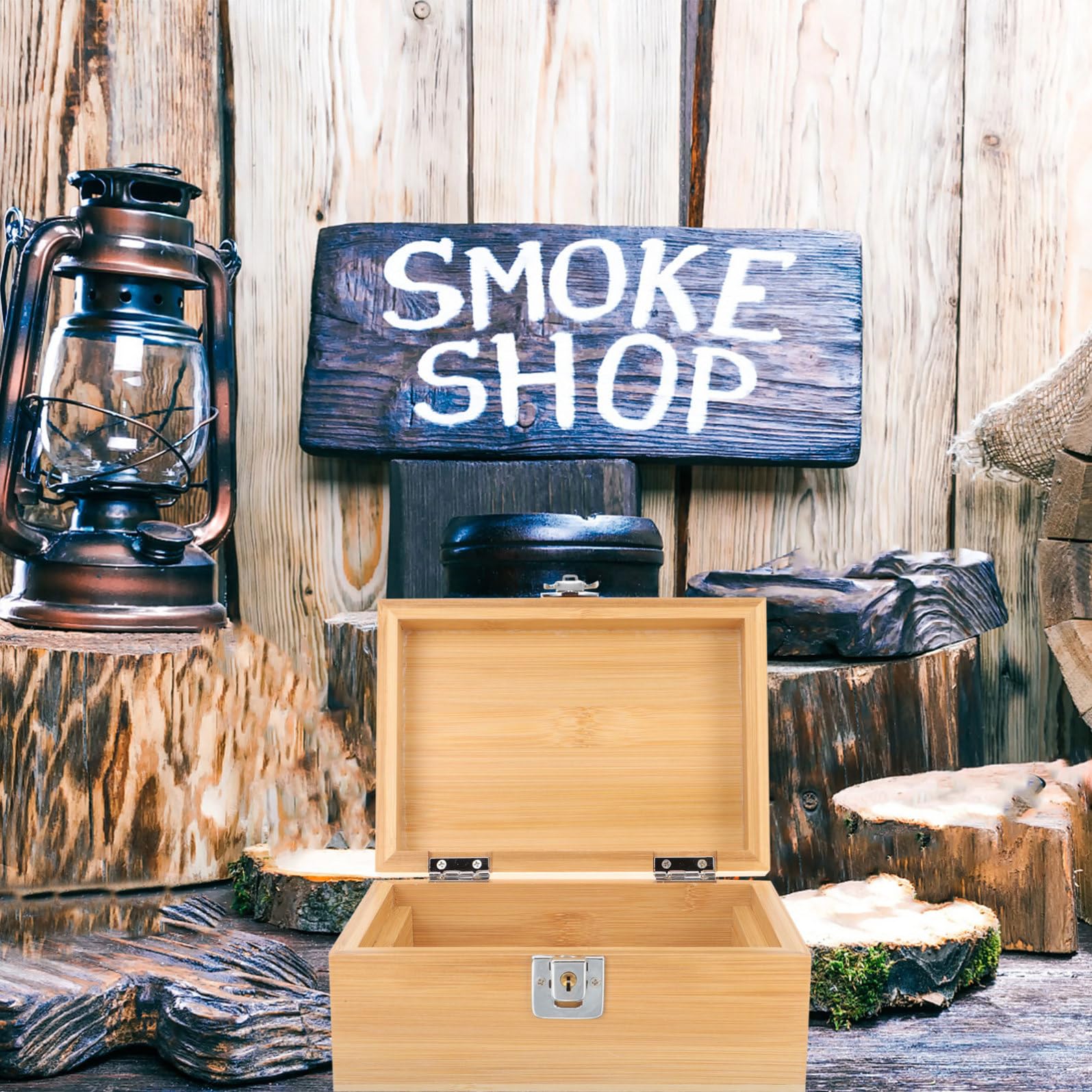 SOLUSTRE Custodia Porta Sigari da Viaggio in Legno Multifunzionale Resistente All'usura, Design Moderno e Retrò, Scatola Portatile per Sigari Professionale e Creativa