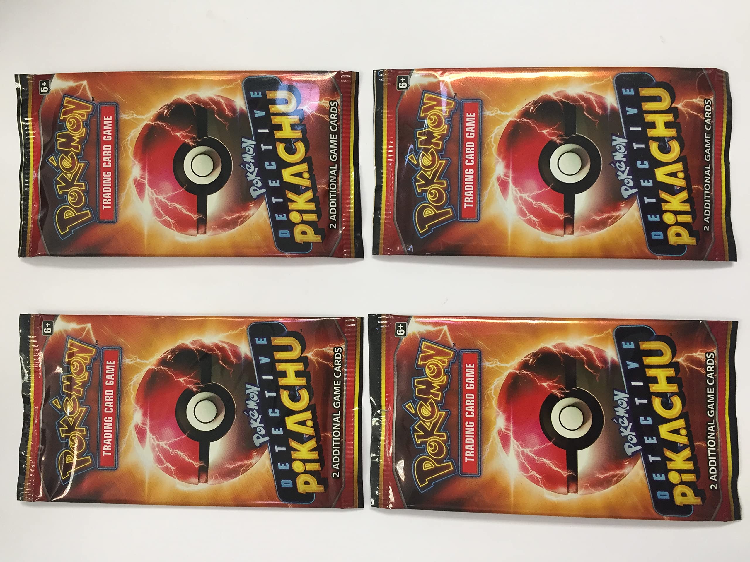 Amazon.com: Detective Pikachu 4 Packs Movie Promo, 8 Holo Foil